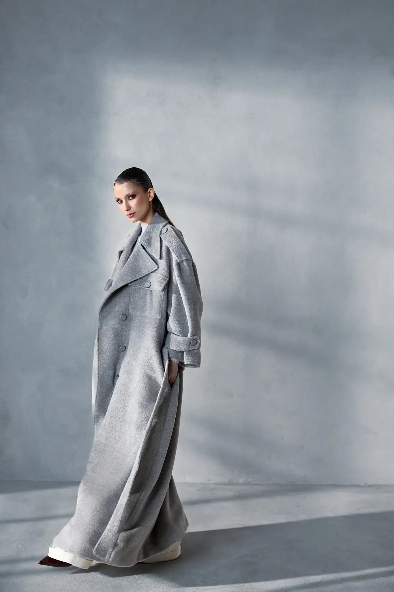 Bespoke FOR HER grey coat