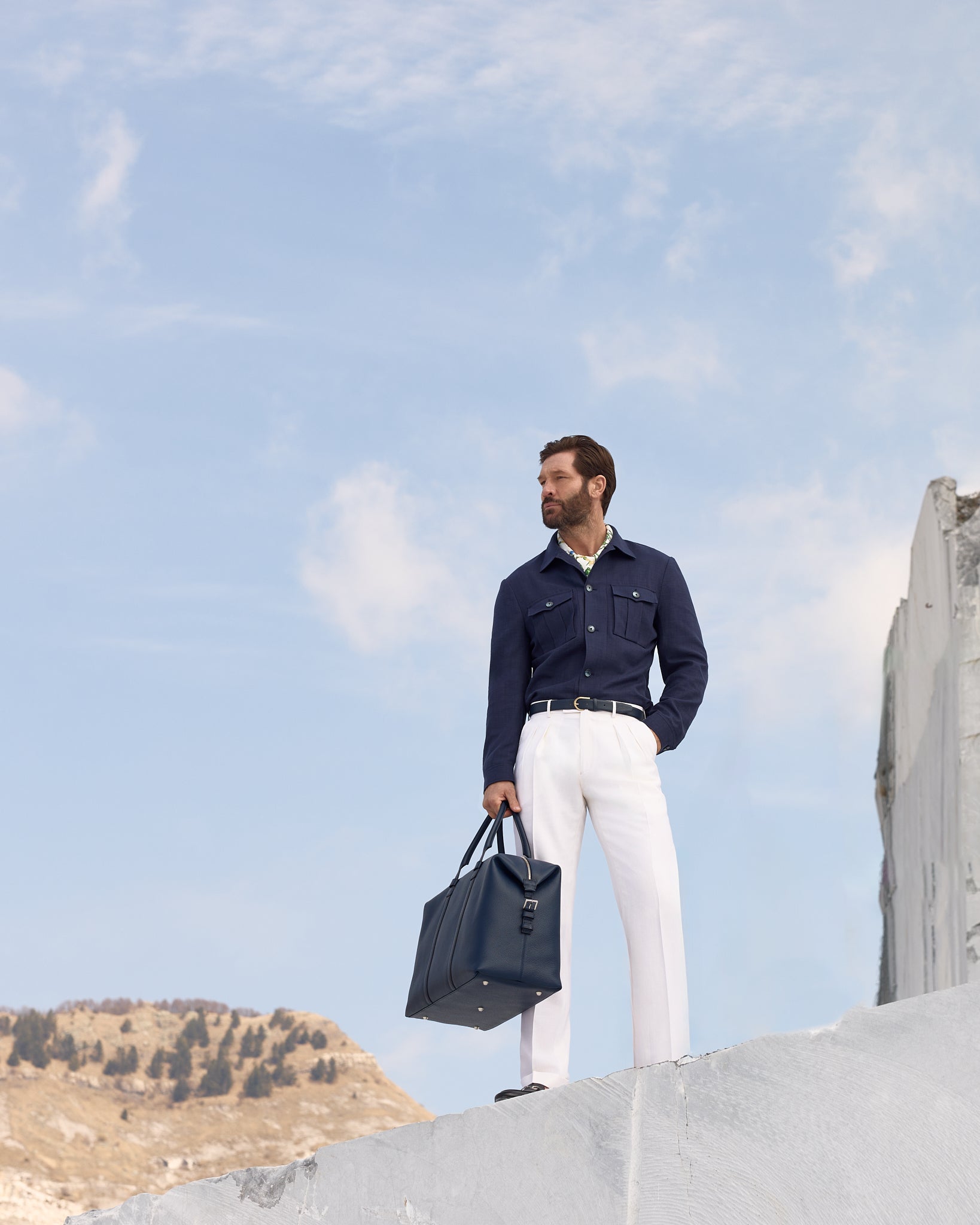 Overshirt Made to Measure, tesatura Loro Piana din bumbac si matase