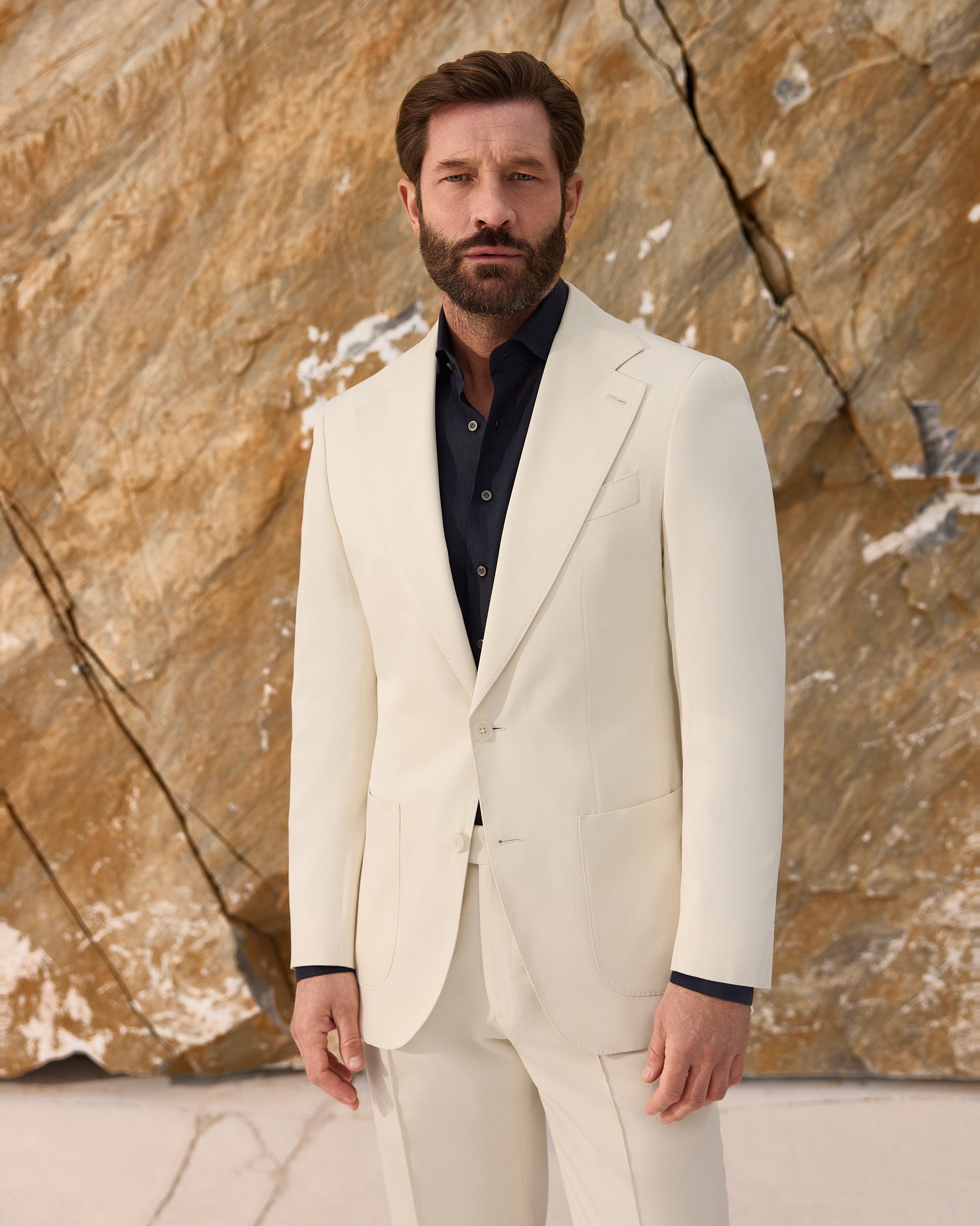 Costum alb Made to Measure, tesatura Silkskin by Ermenegildo Zegna