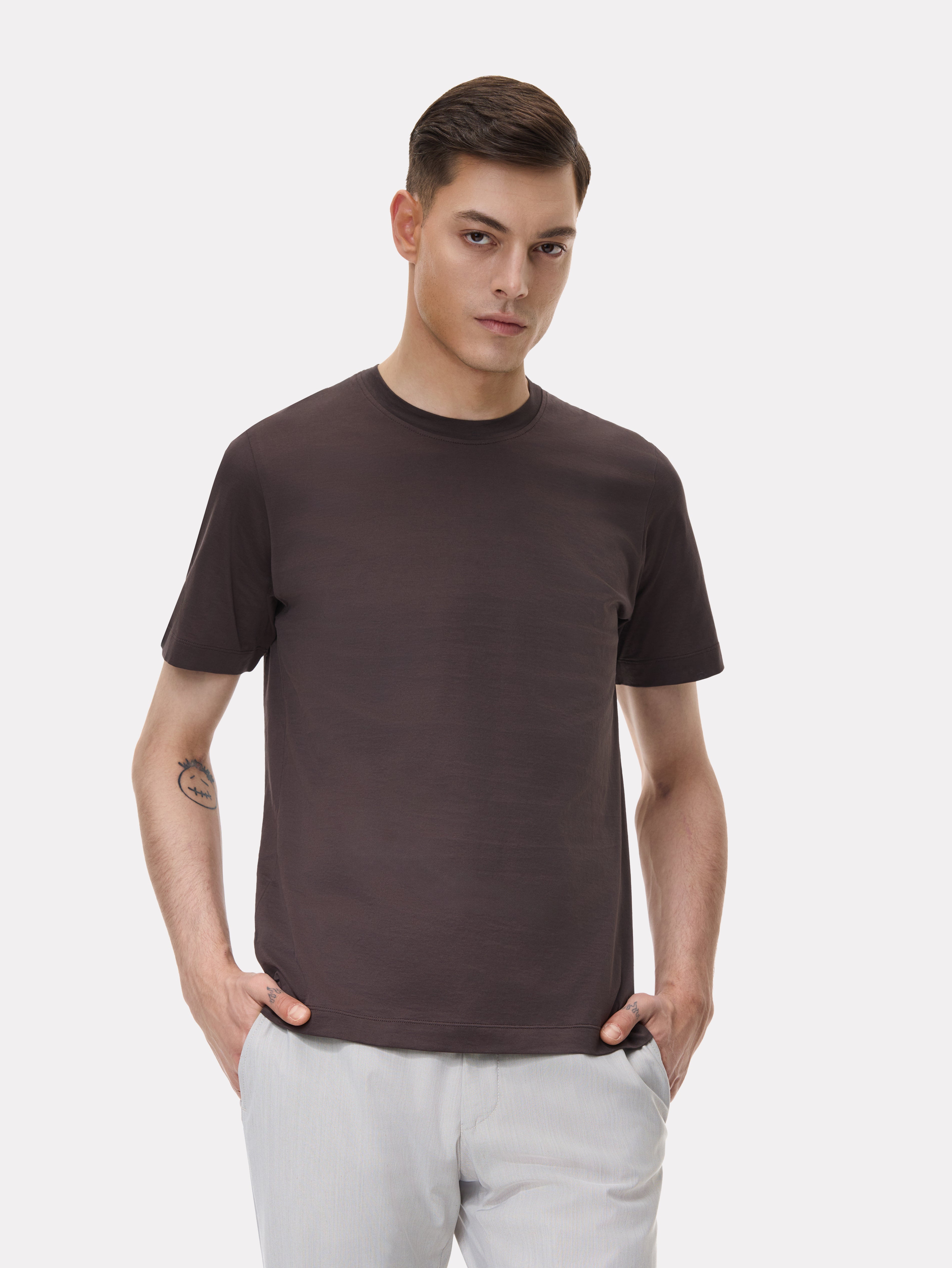 Filoscozia® brown cotton t-shirt