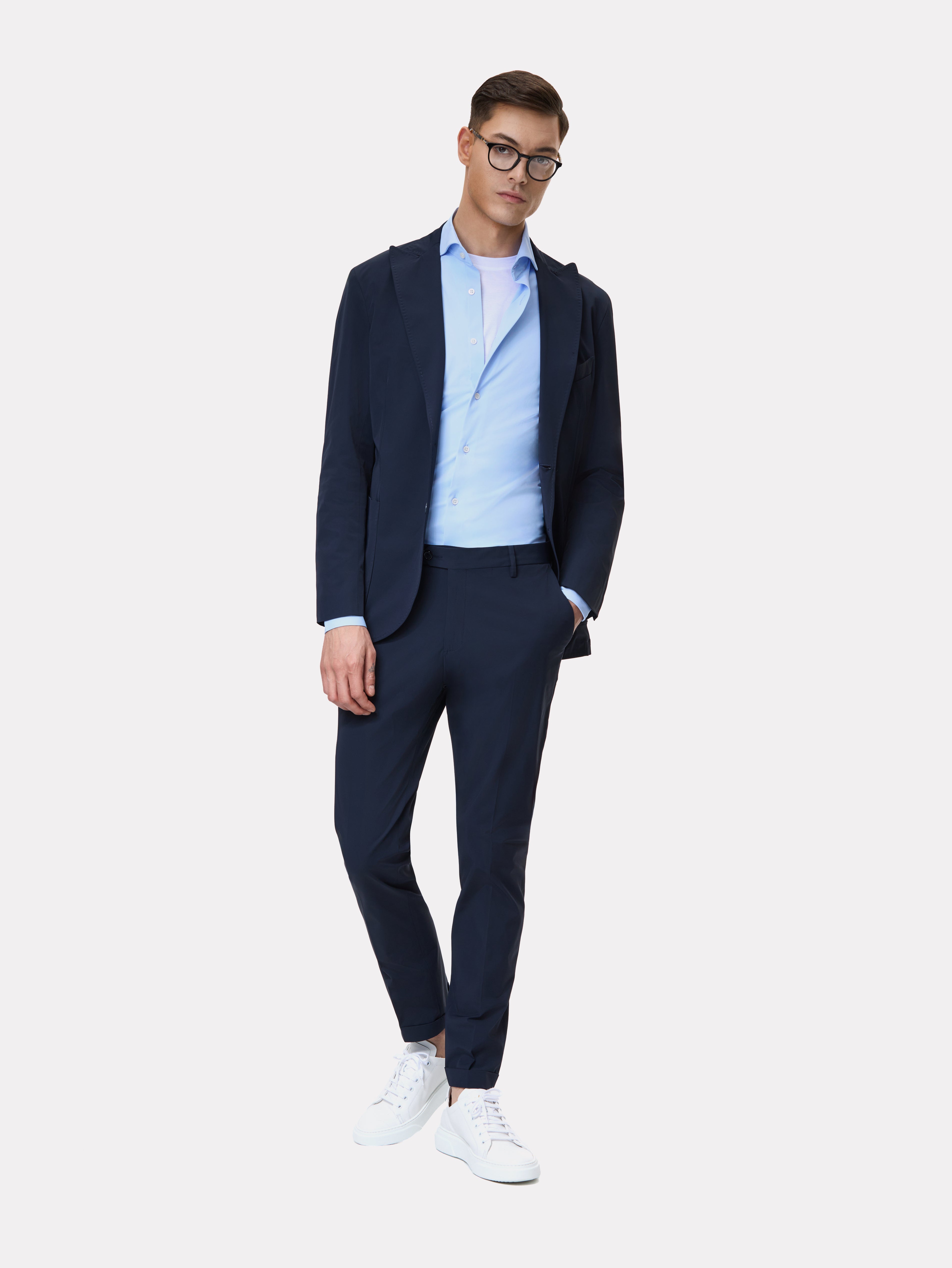 Navy slim fit suit