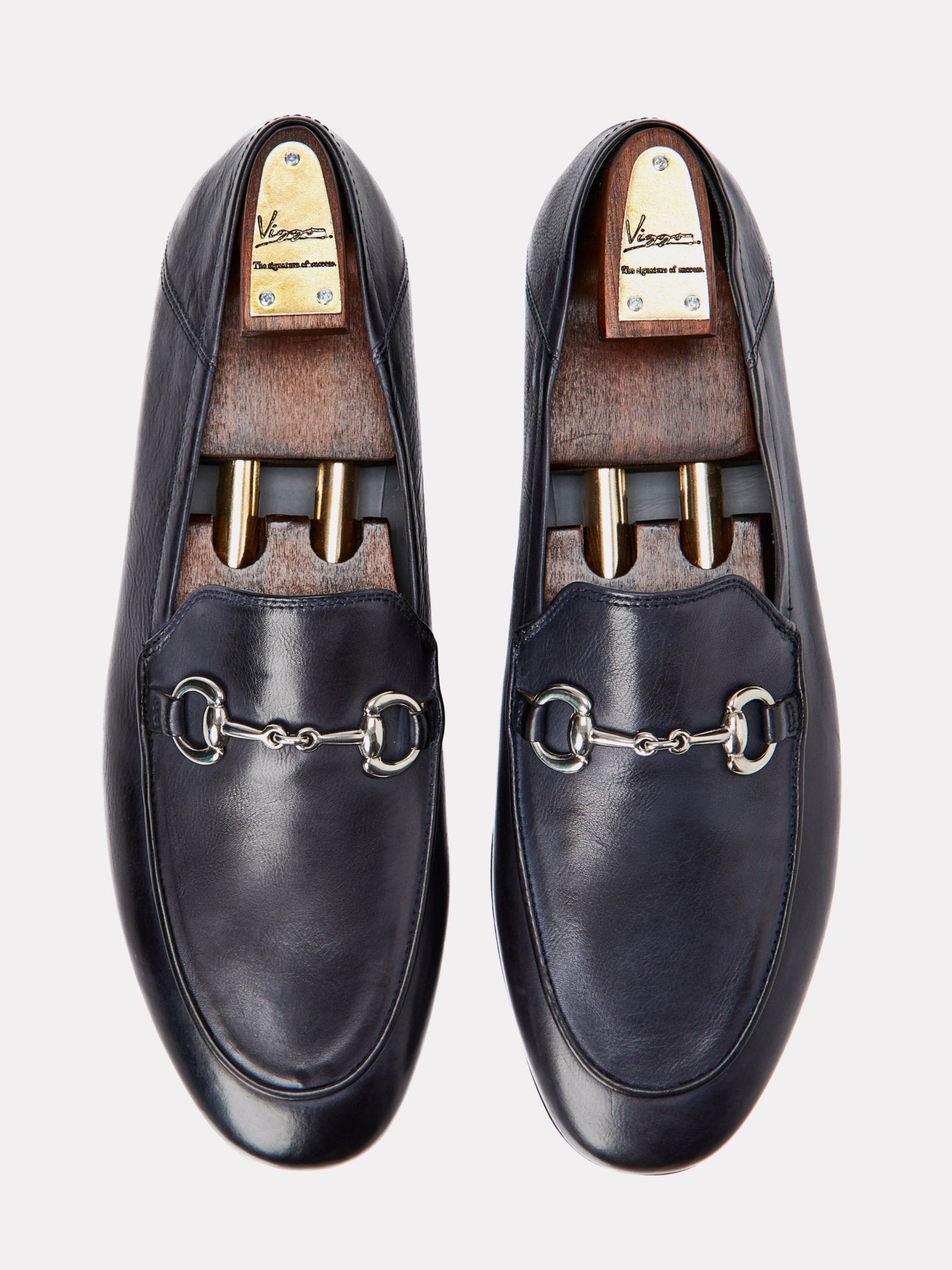 Pantofi loafer cu lant metalic, navy - Viggo