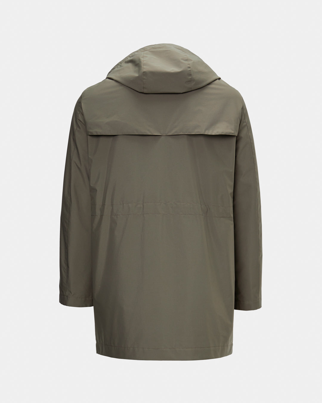 Khaki techno trench coat