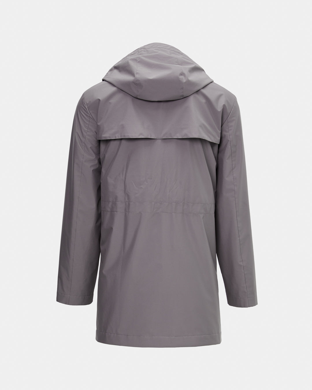 Grey techno trench coat
