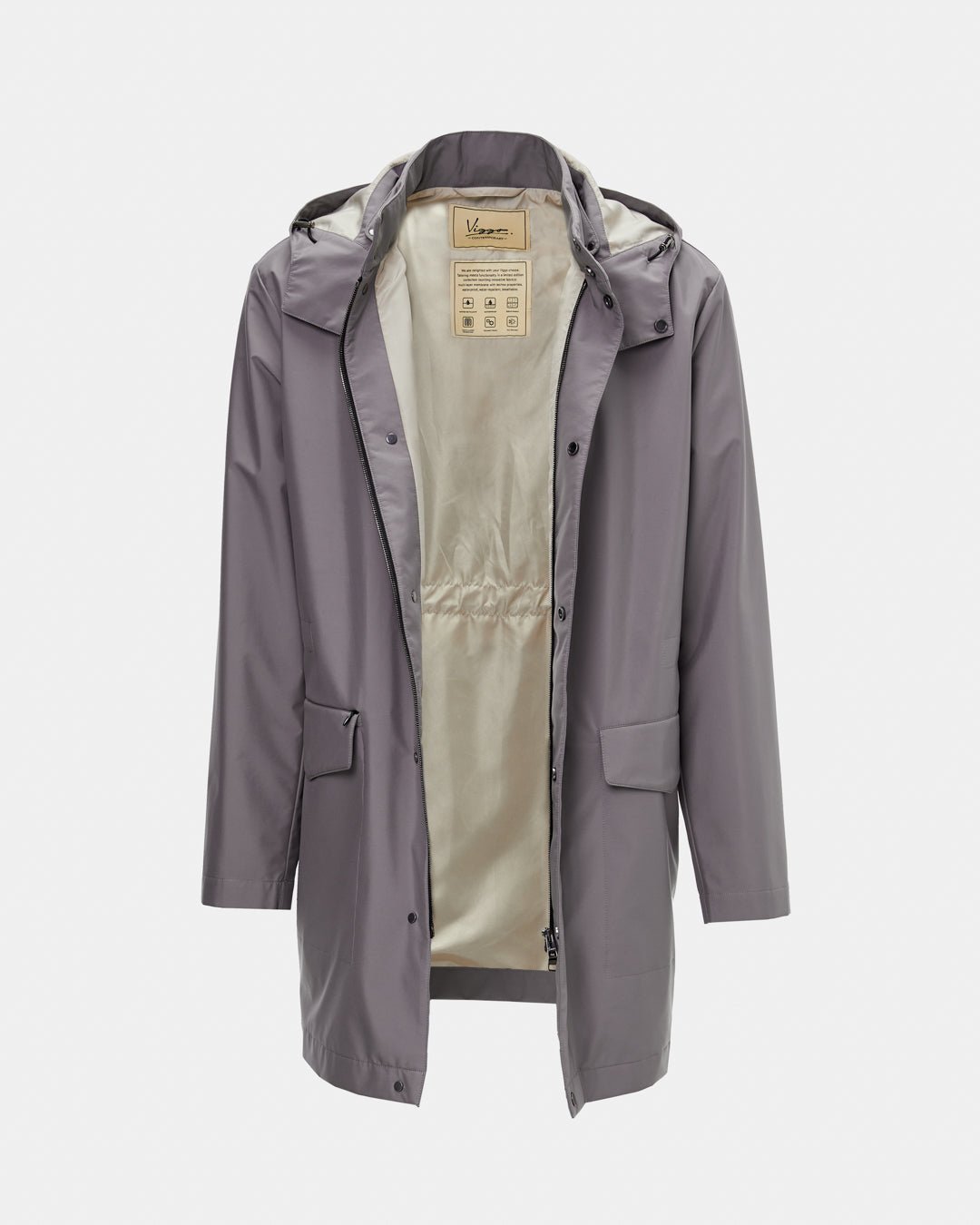 Trench tehno gri - Viggo