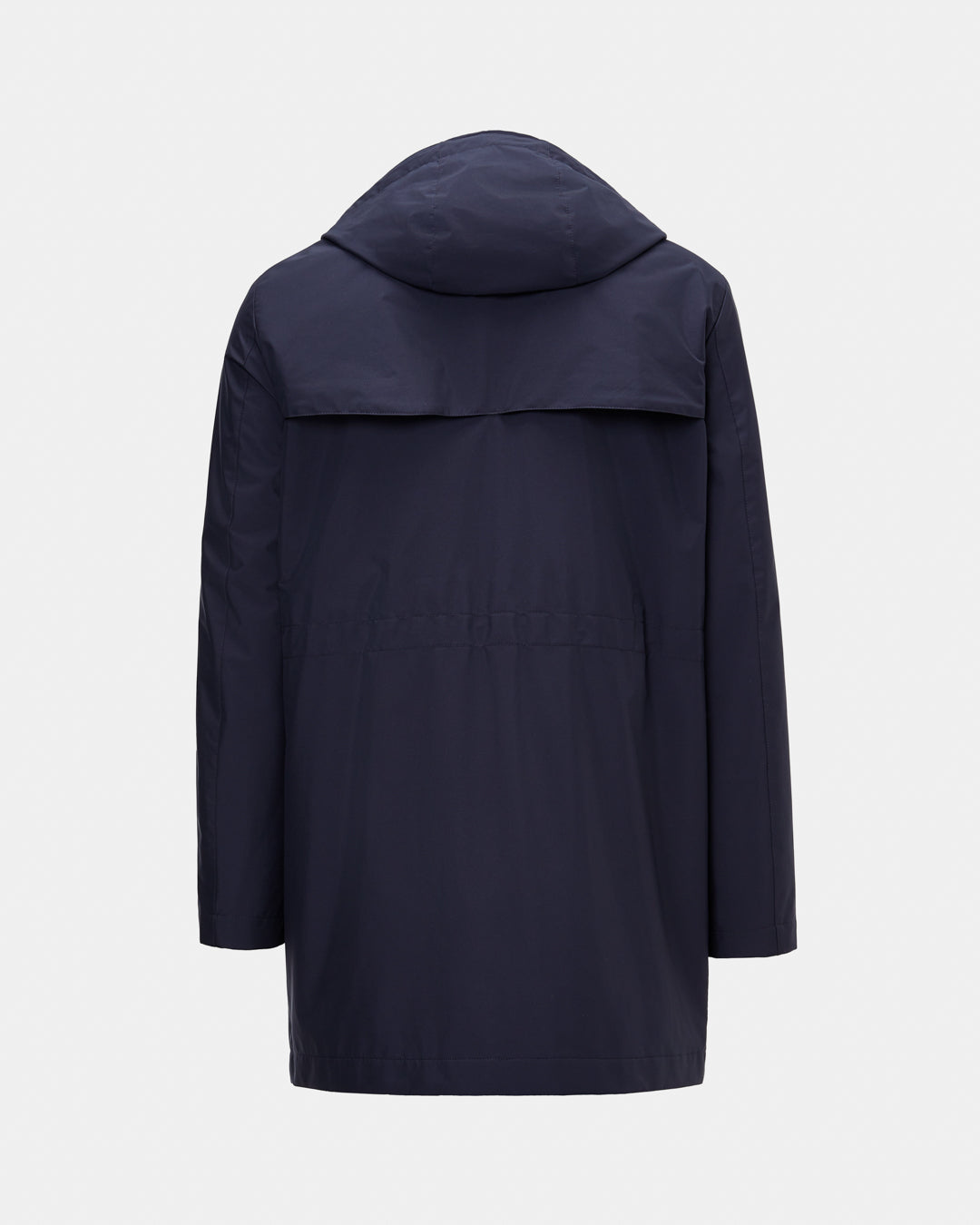 Navy techno trench coat