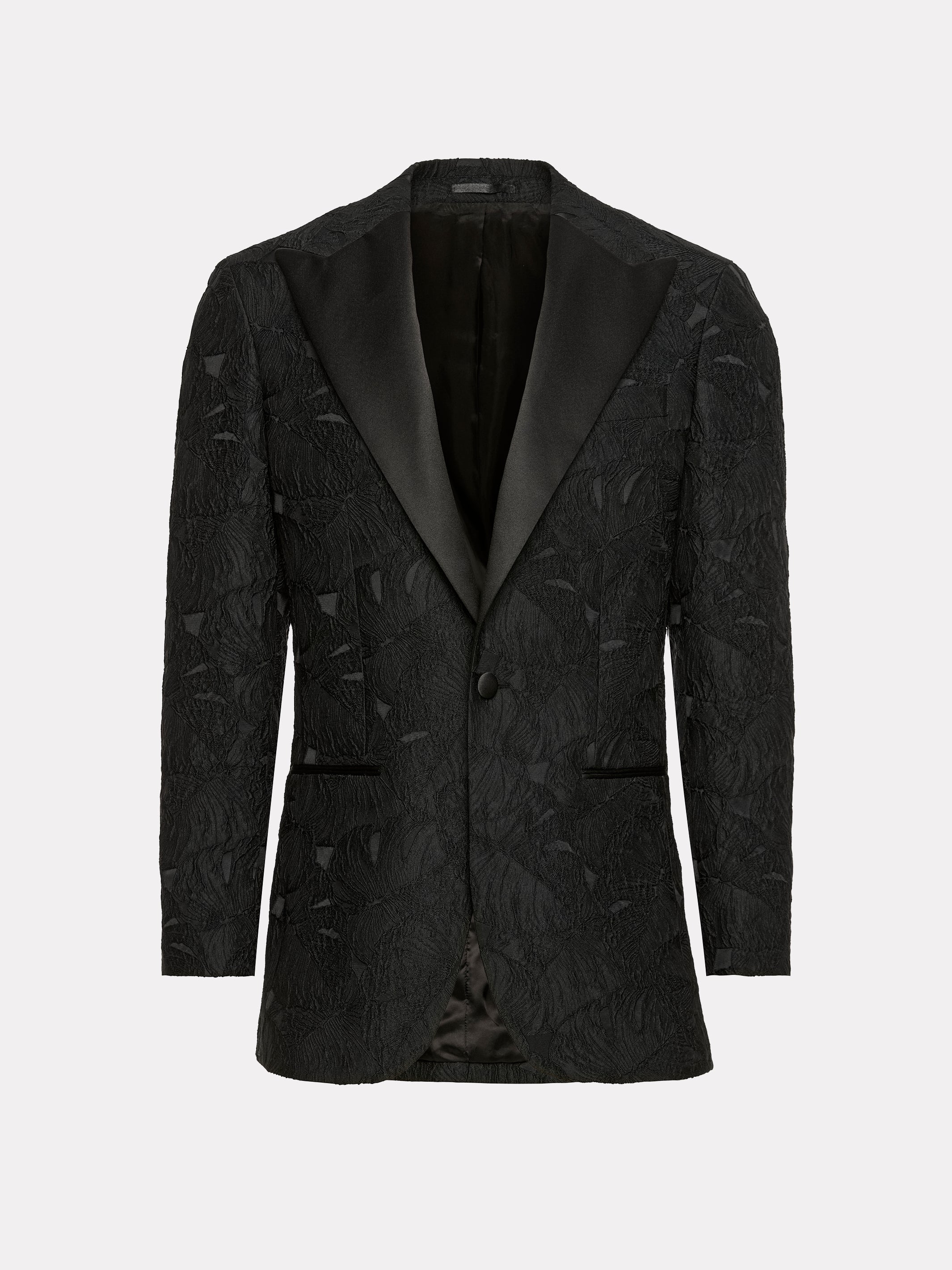 SACOU SMOKING NEGRU TEXTURAT