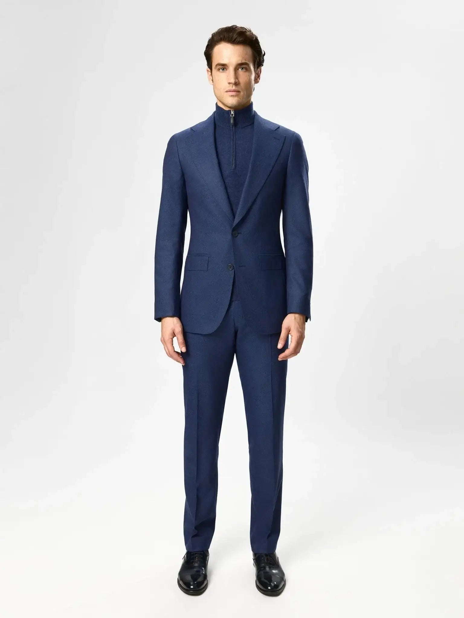 Blue SUIT fabric Vitale Barberis Canonico