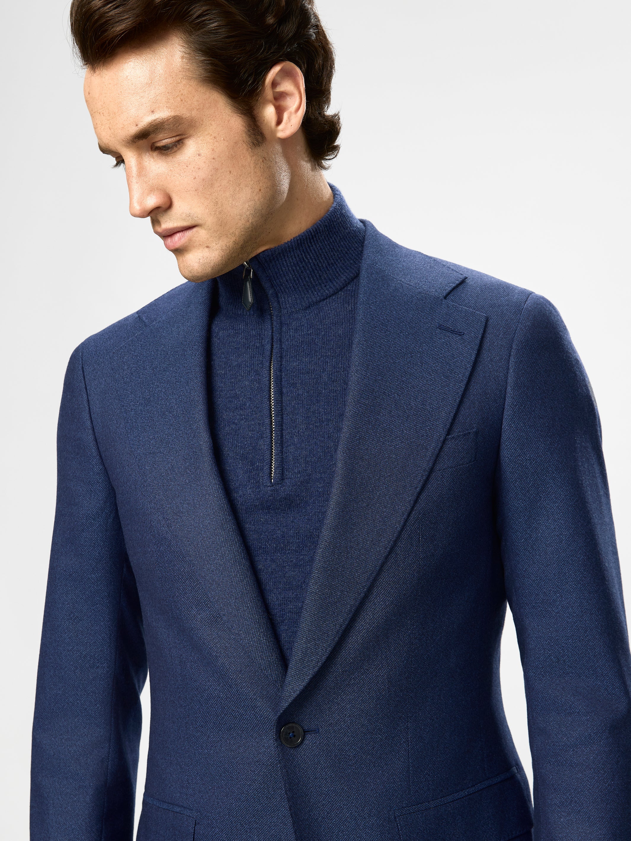 COSTUM albastru tesatura Vitale Barberis Canonico
