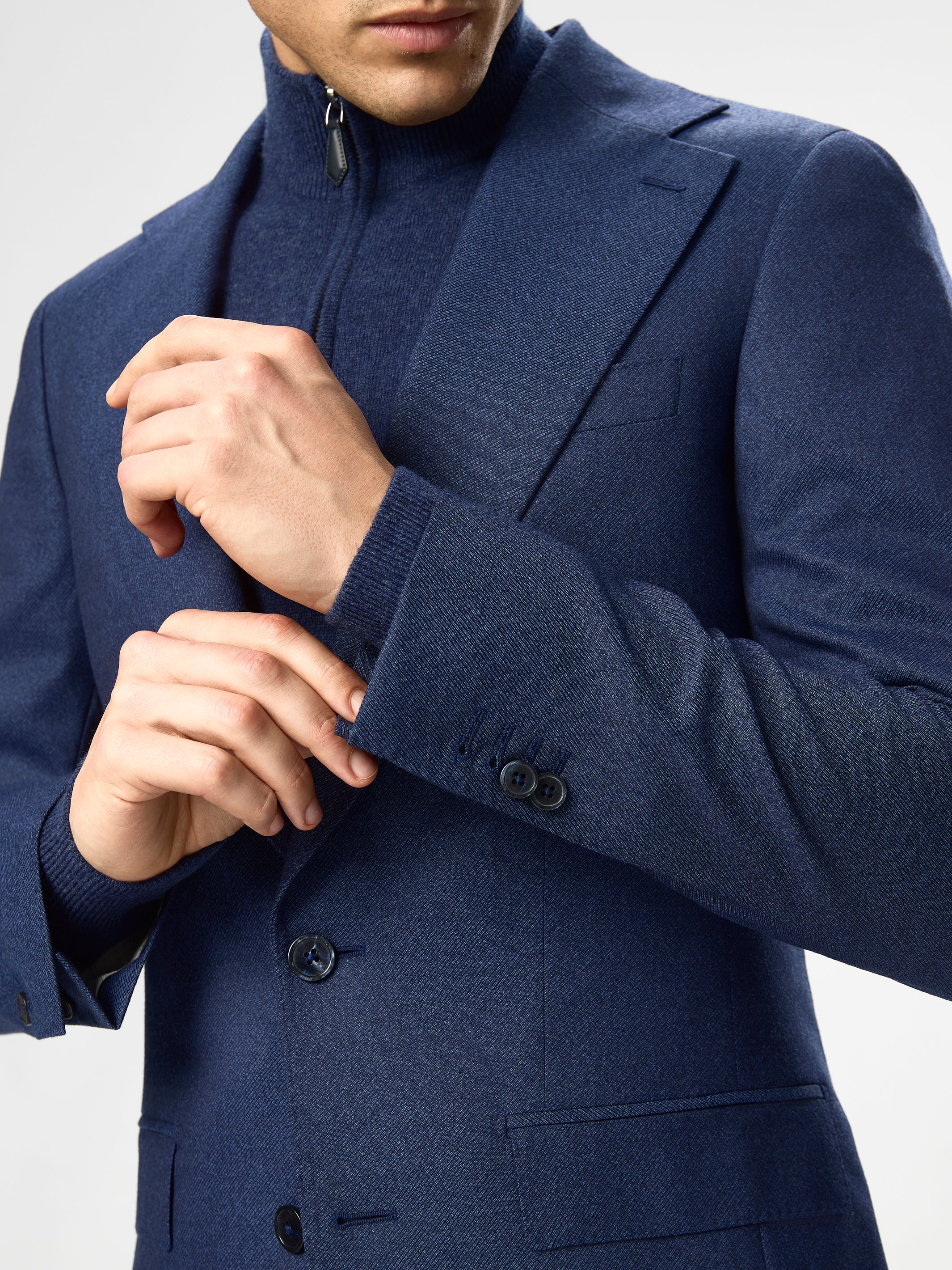 COSTUM albastru tesatura Vitale Barberis Canonico