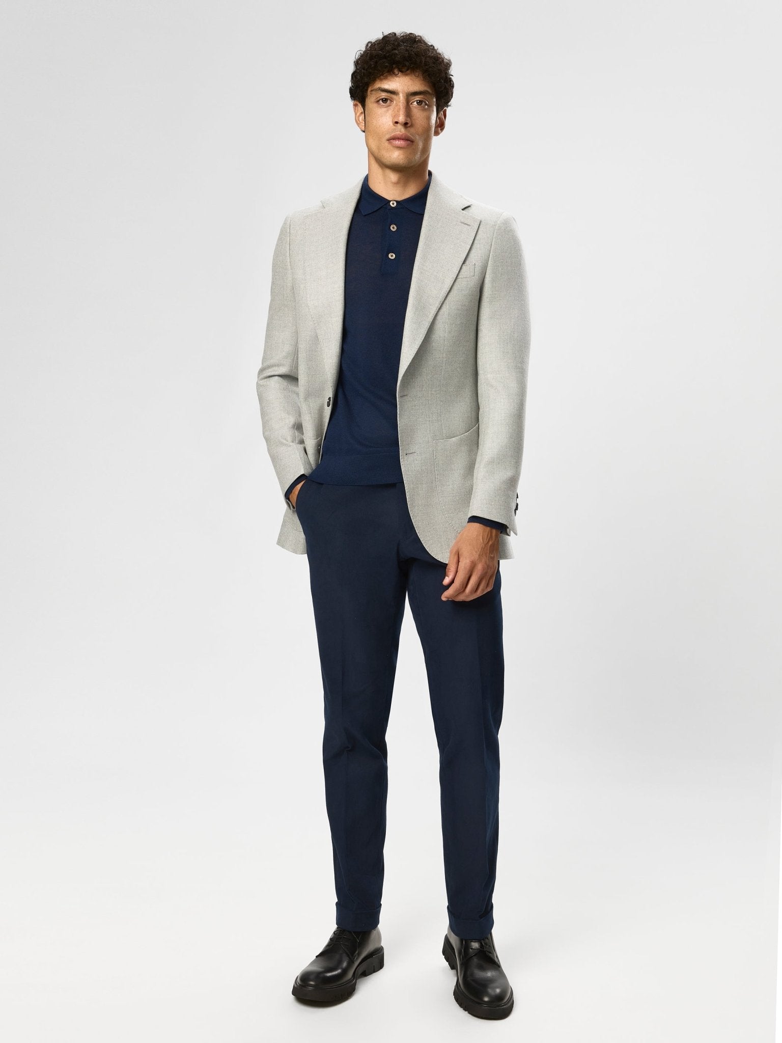 Sacou gri tesatura Vitale Barberis Canonico - Viggo