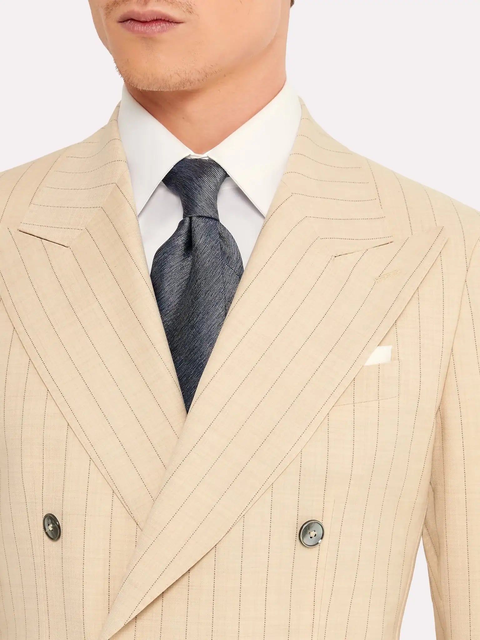 Loro Piana fabric suit, double-breasted