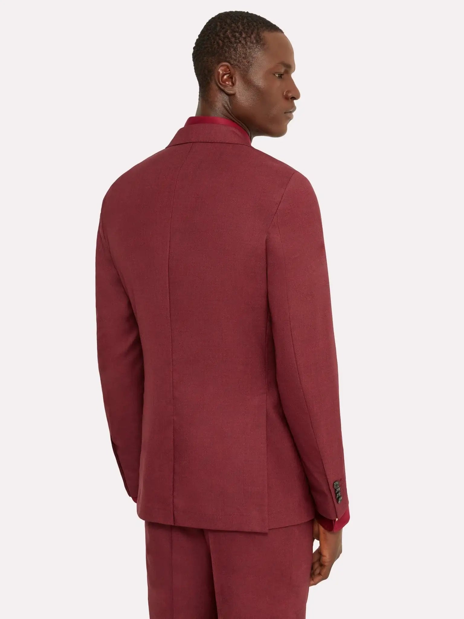 Tallia di Delfino fabric suit, bordeaux
