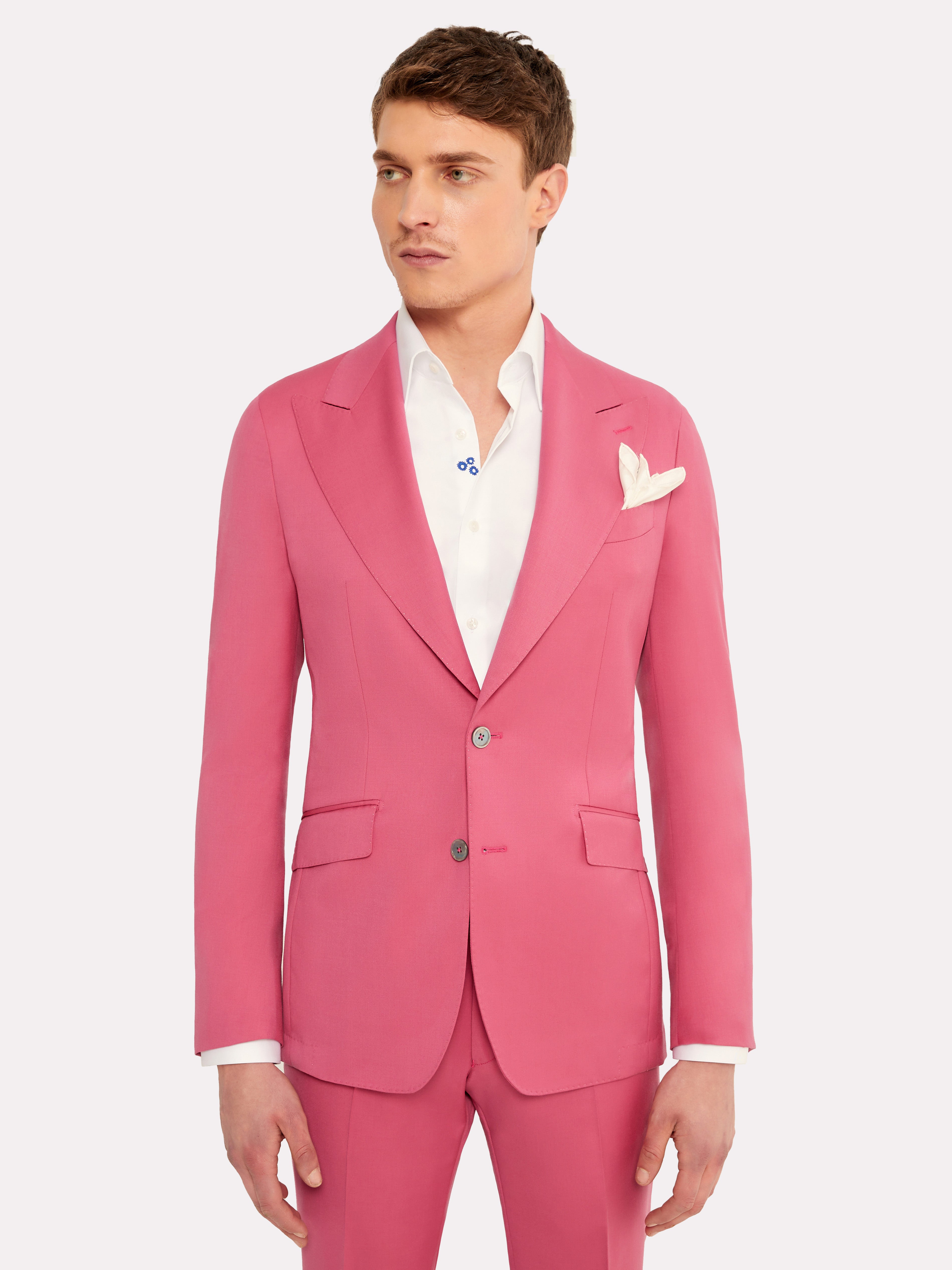 Piacenza fabric suit, light pink