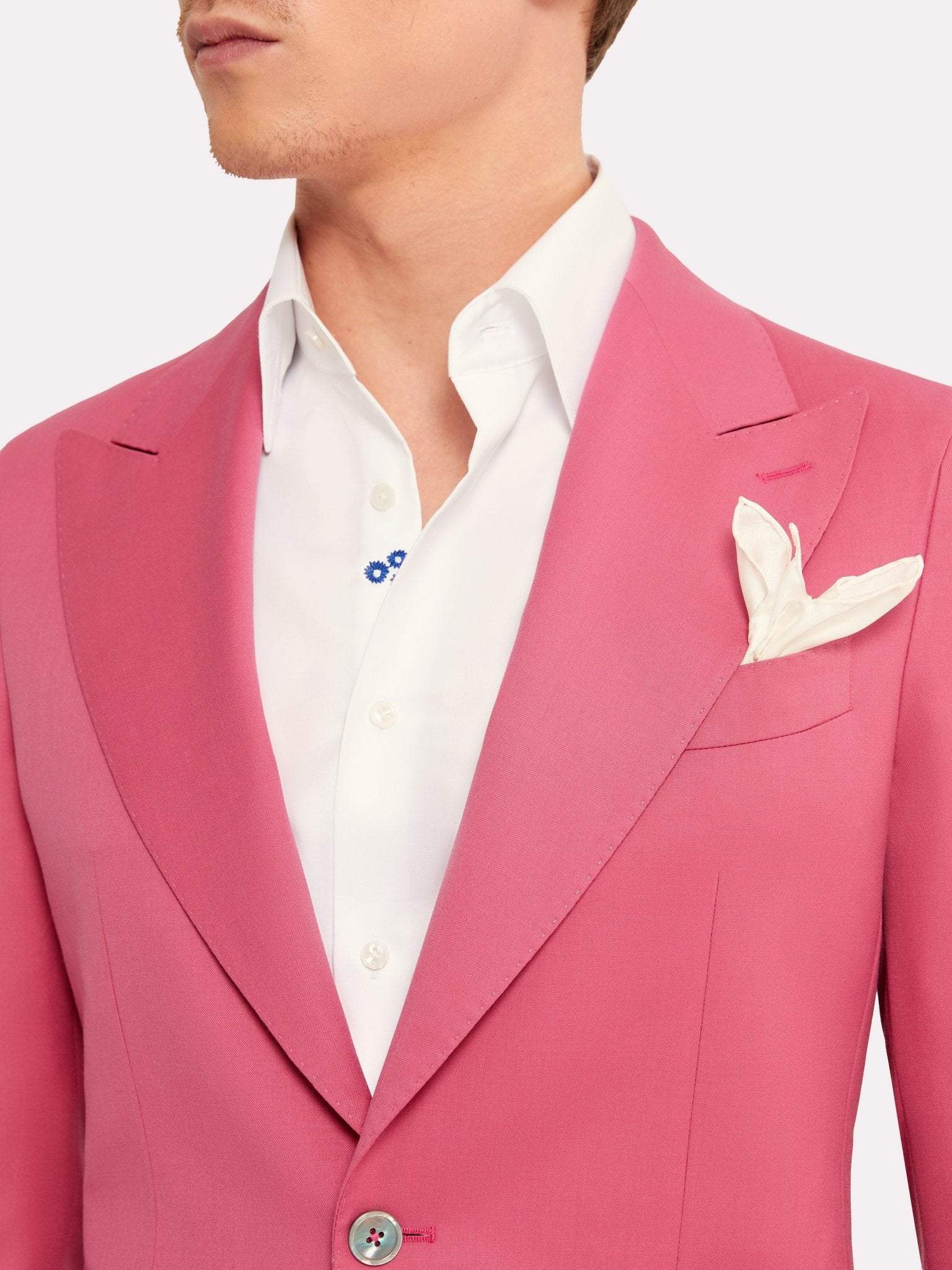Piacenza fabric suit, light pink