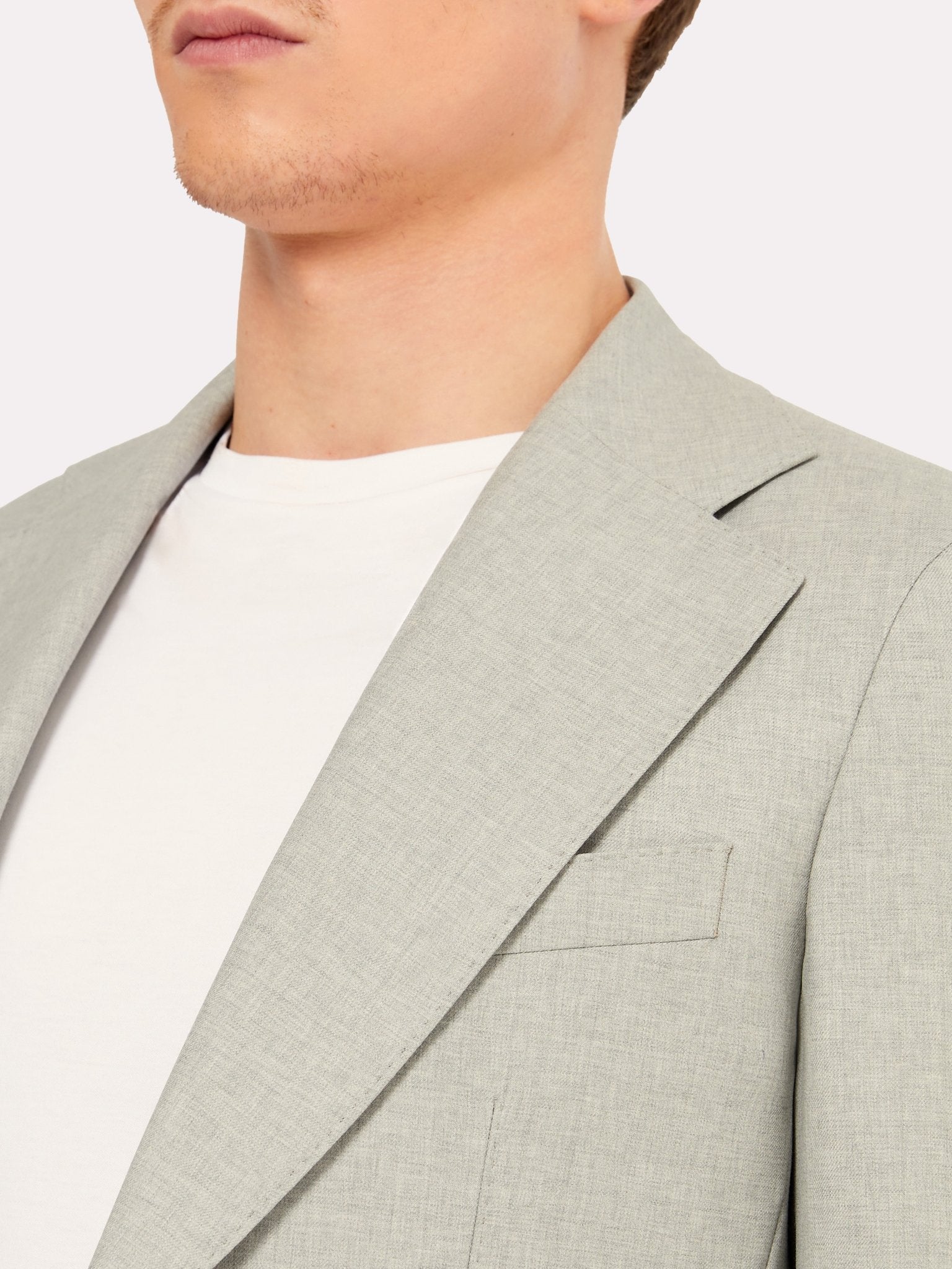 Costum tesatura Tallia di Delfino, gri din lana - Viggo