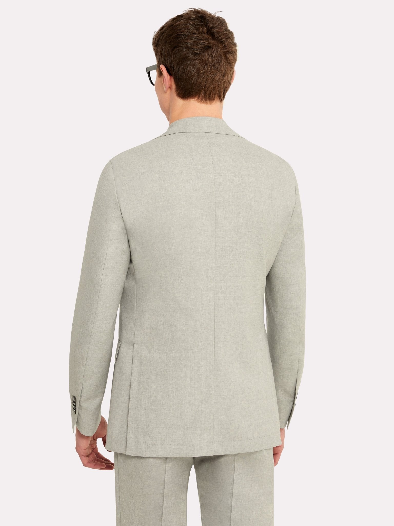 Costum tesatura Tallia di Delfino, gri din lana - Viggo