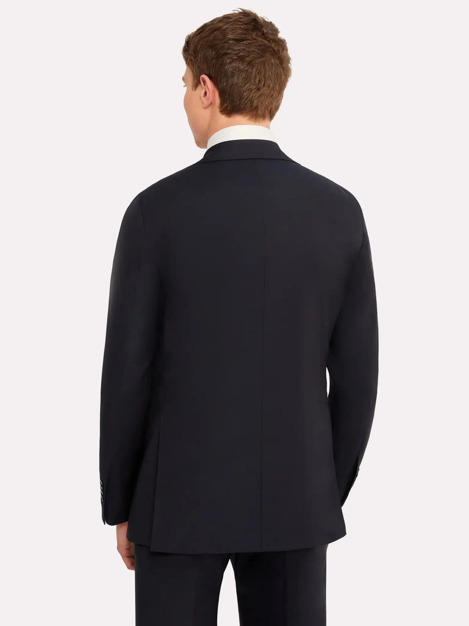 Costum tesatura Tallia di Delfino, lana si matase, navy