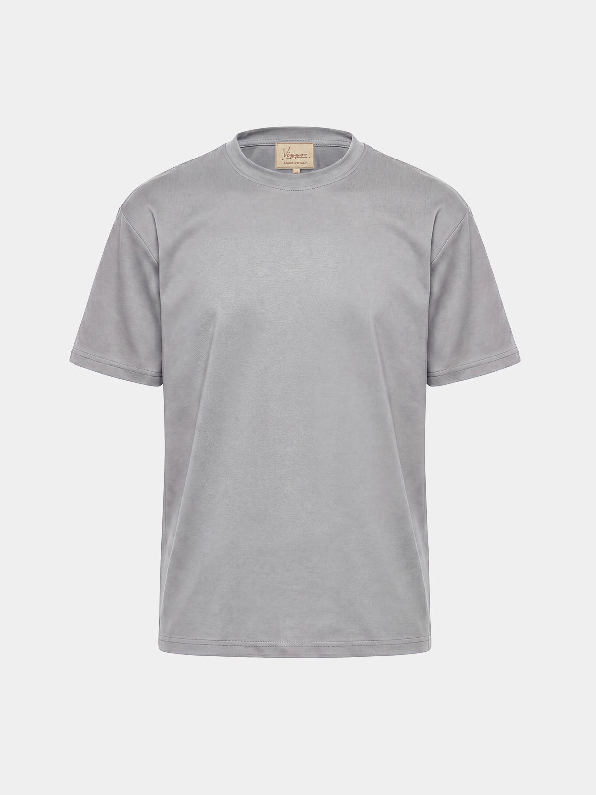 Tricou gri din bumbac Oeko-Tex®