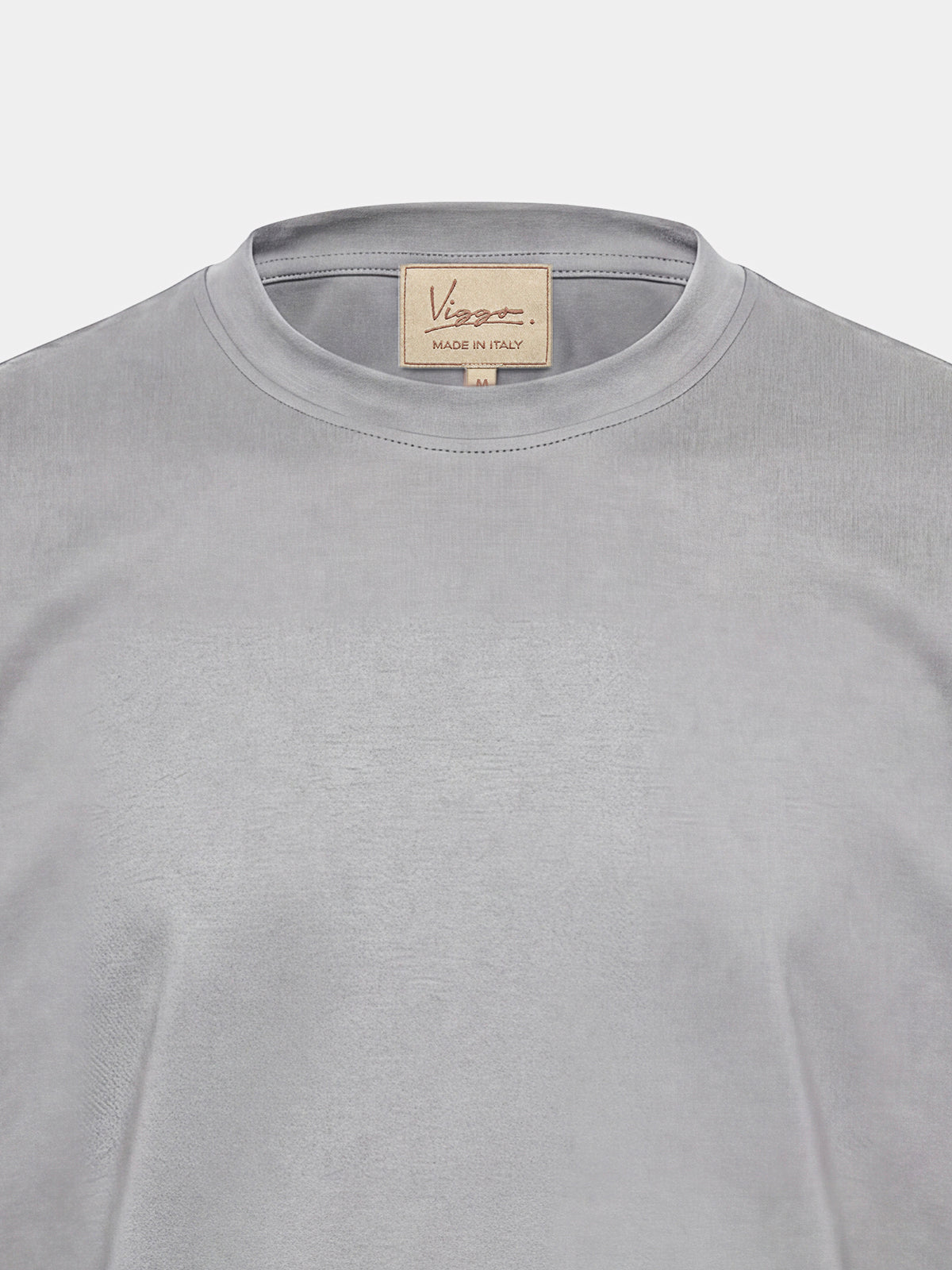 Tricou gri din bumbac Oeko-Tex®