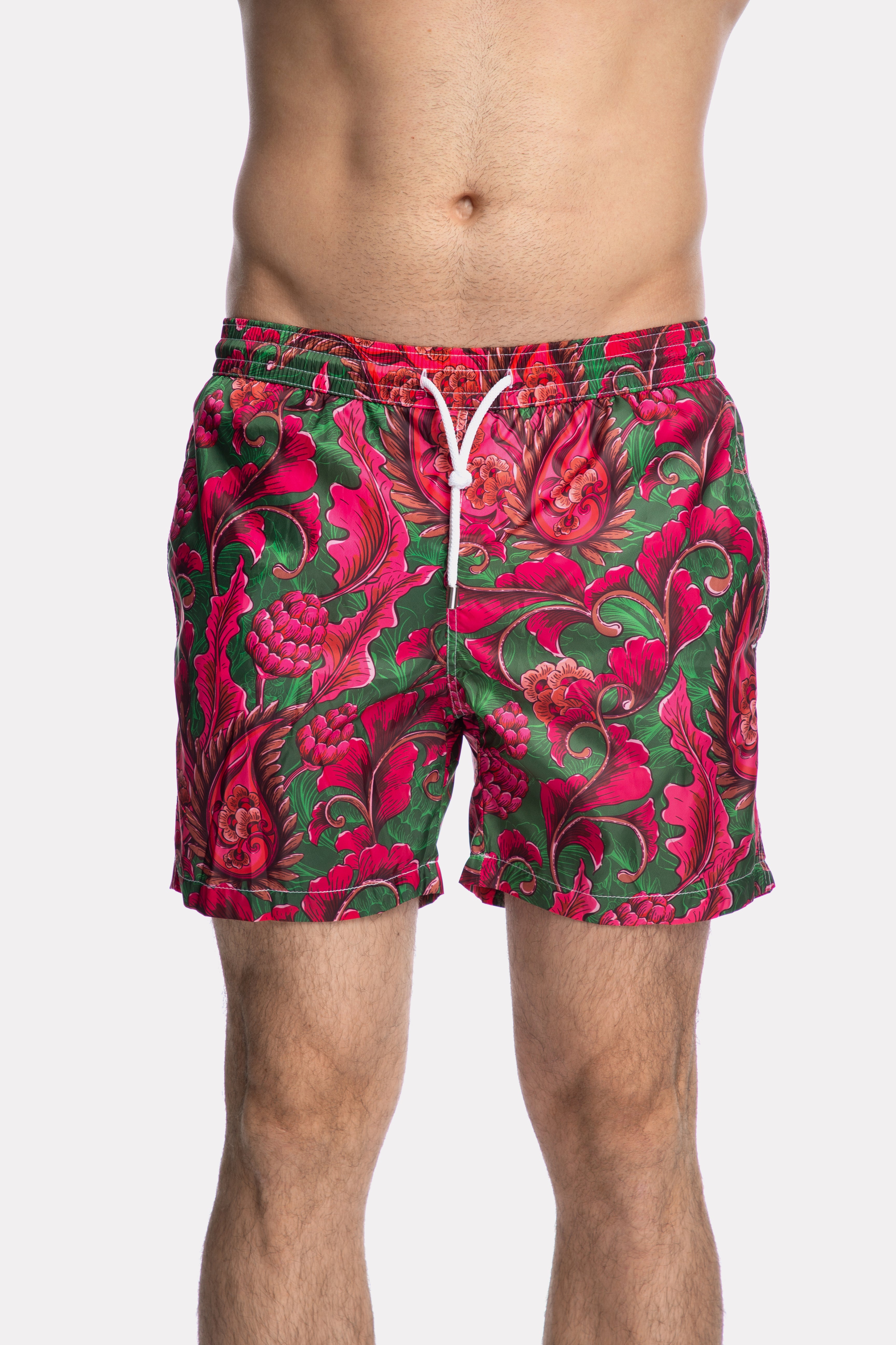 Pantaloni scurti de baie cu imprimeu paisley
