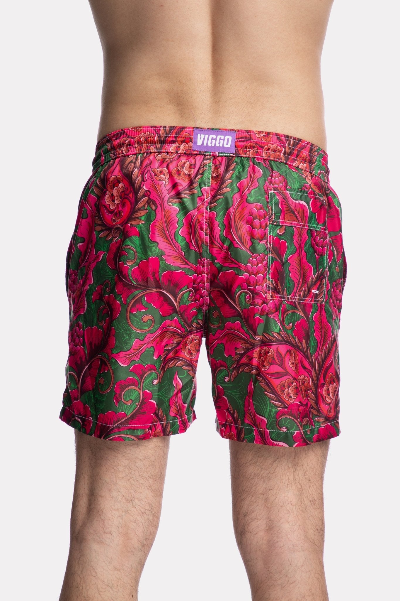 Pantaloni scurti de baie cu imprimeu paisley - Viggo