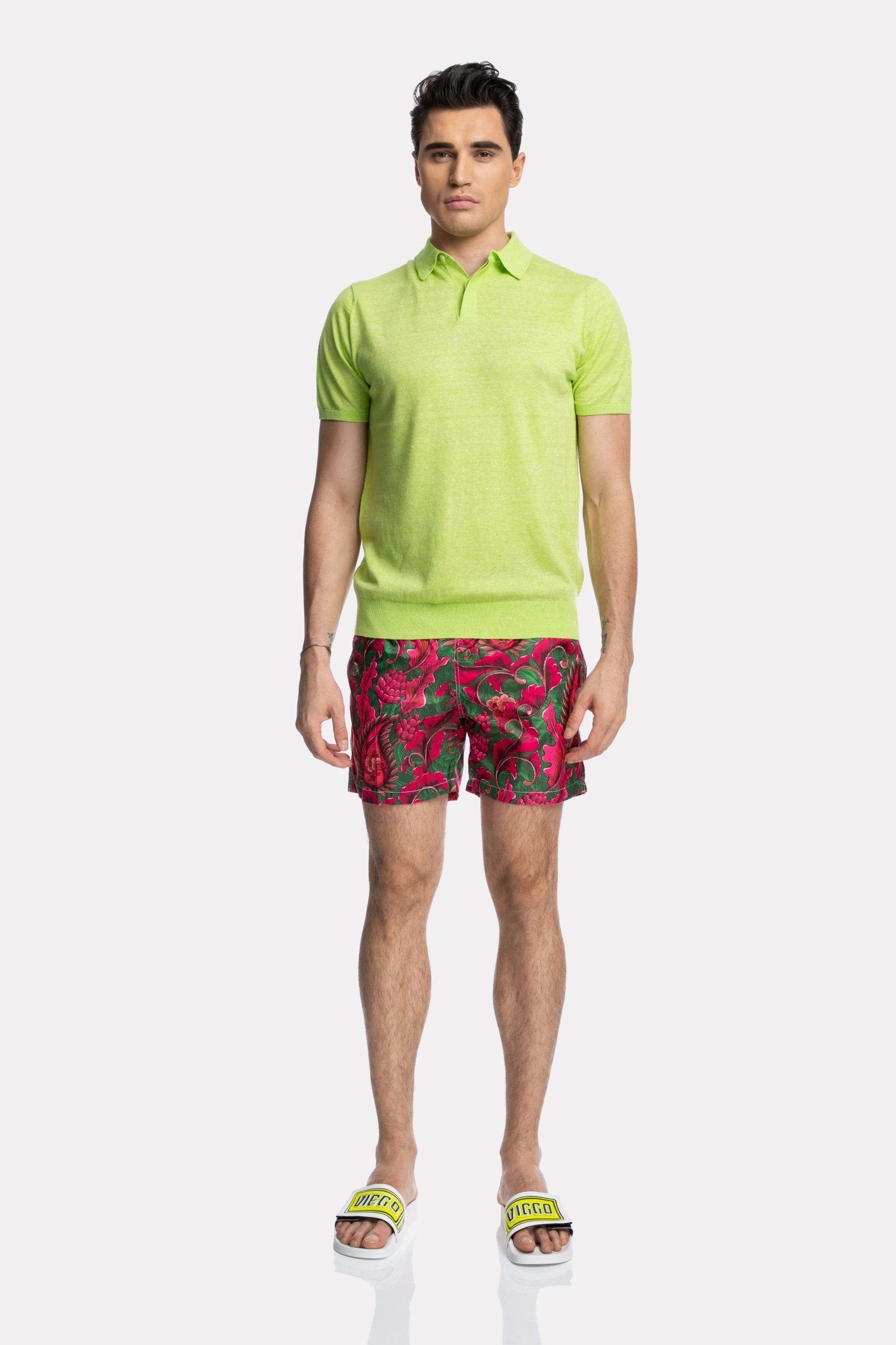 Pantaloni scurti de baie cu imprimeu paisley - Viggo