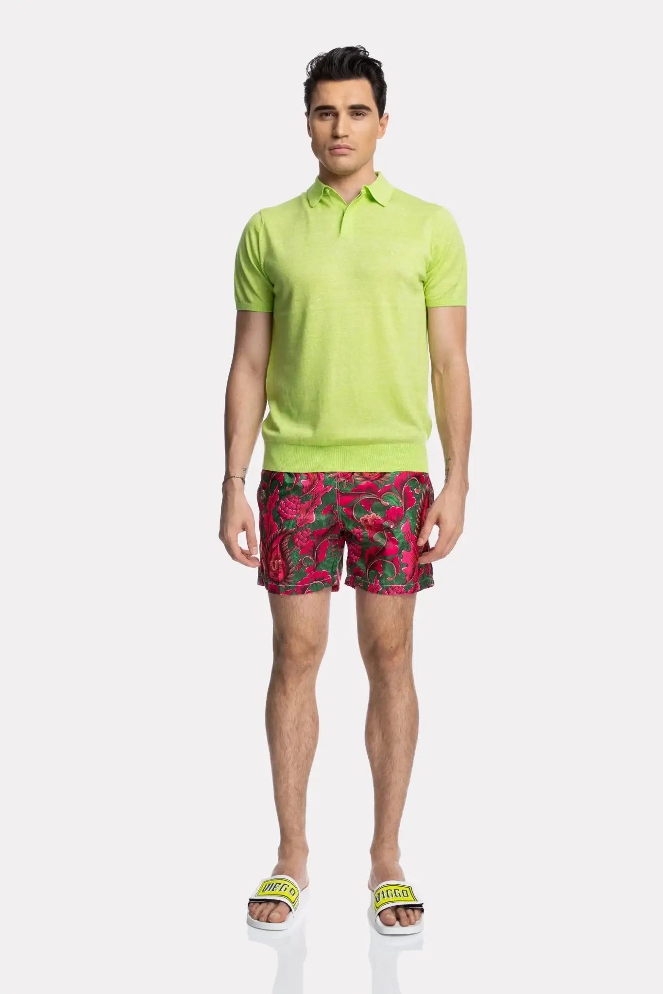 Pantaloni scurti de baie cu imprimeu paisley