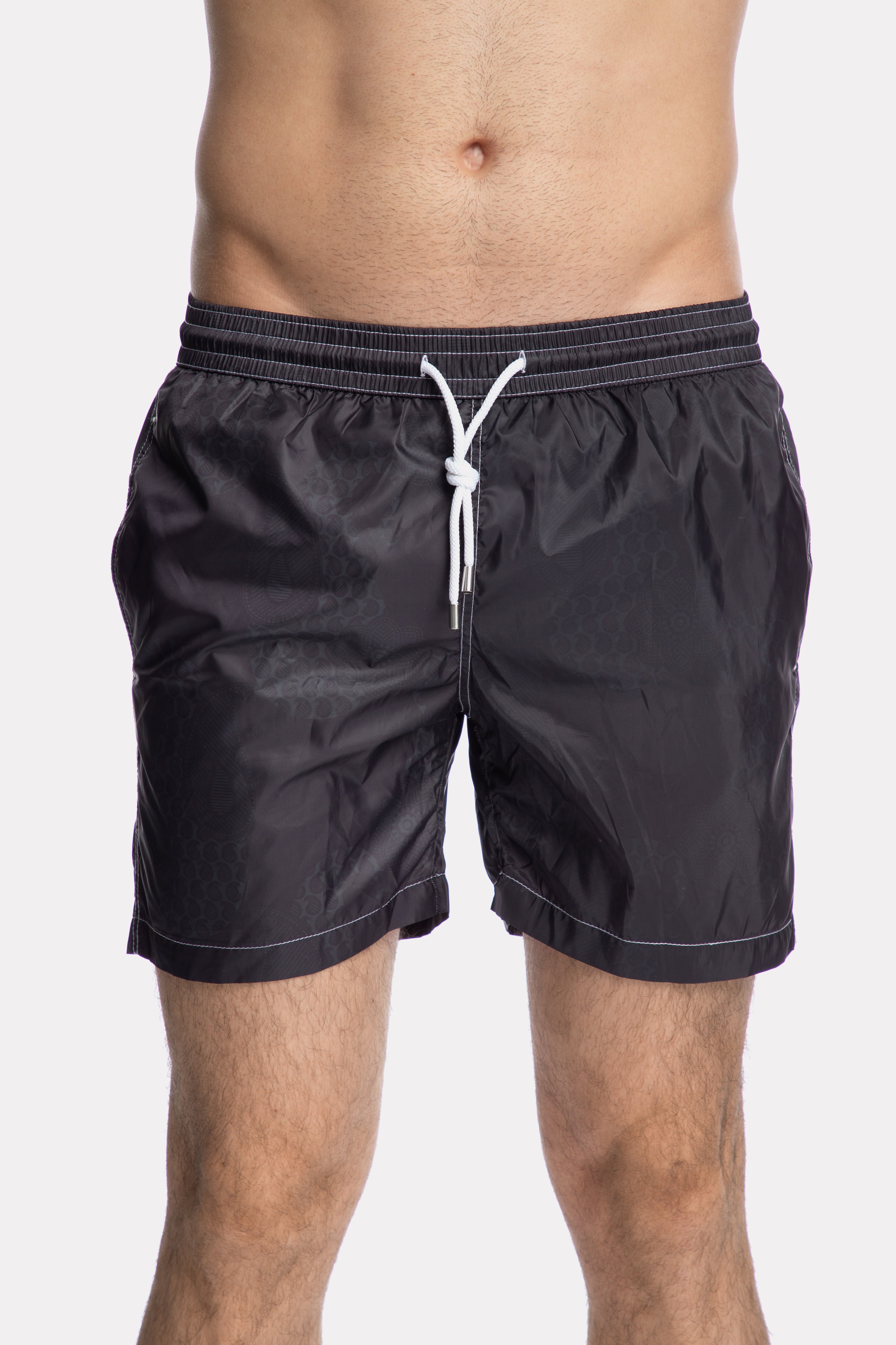 Black swim shorts