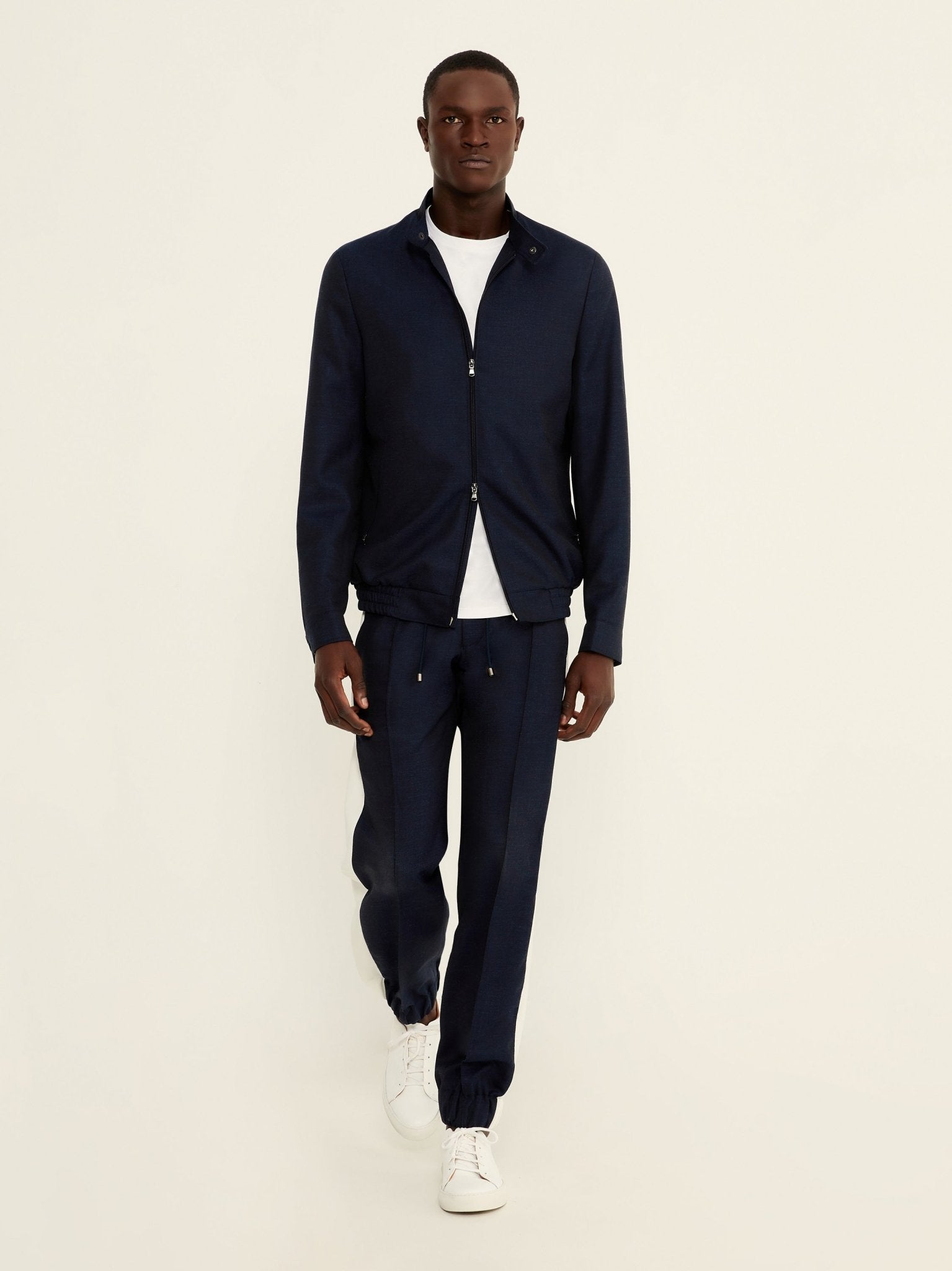 Bluzon biker tesatura Vitale Barberis lana, matase si in - Viggo