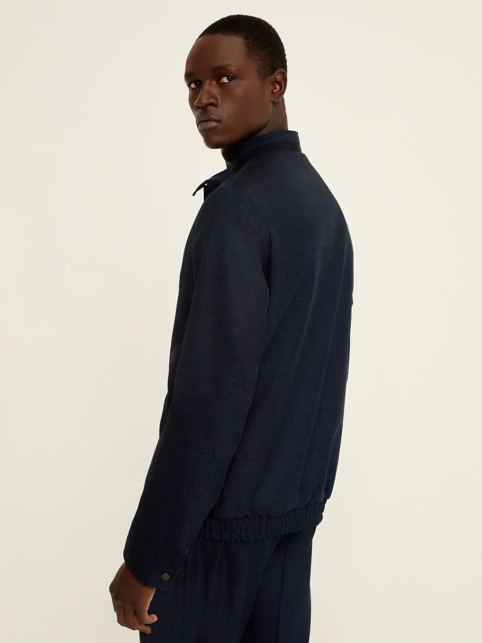 Bluzon biker tesatura Vitale Barberis lana, matase si in