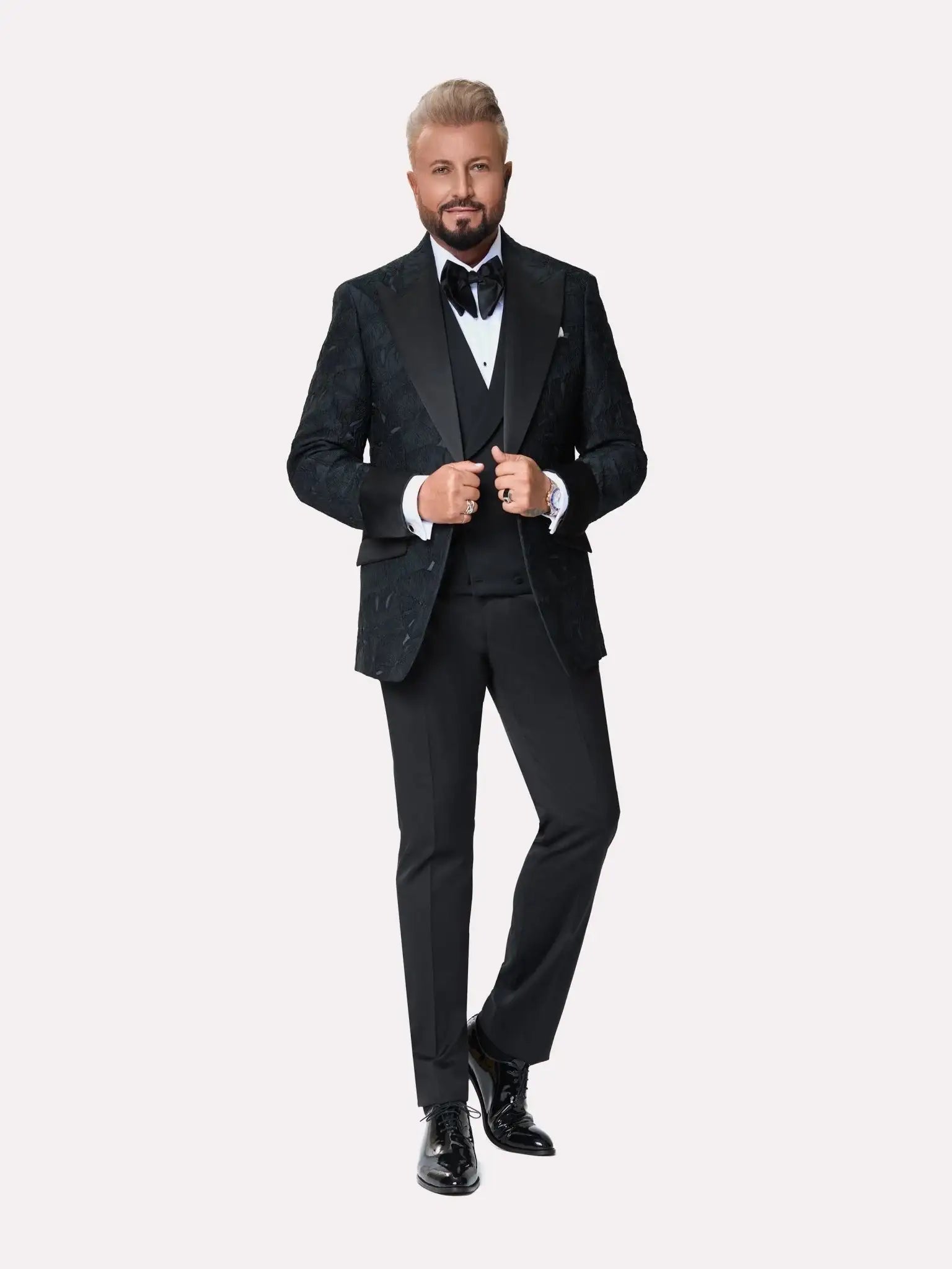 Sacou smoking made to measure cu model 3d