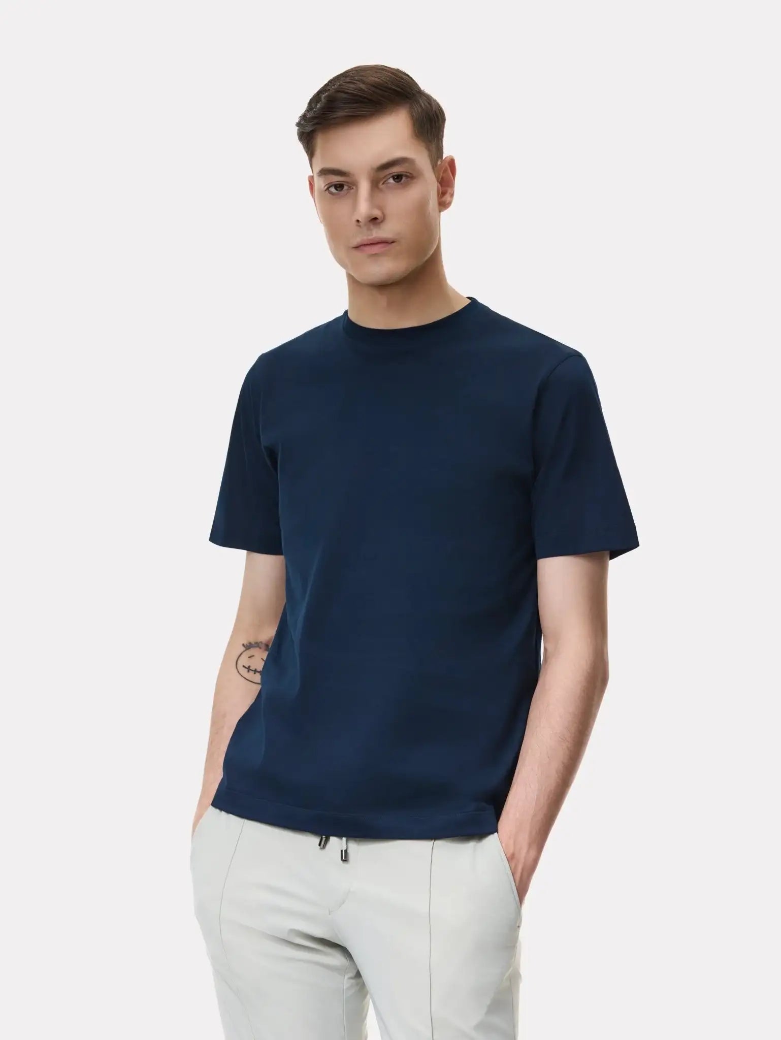 Tricou navy din bumbac Filoscozia®