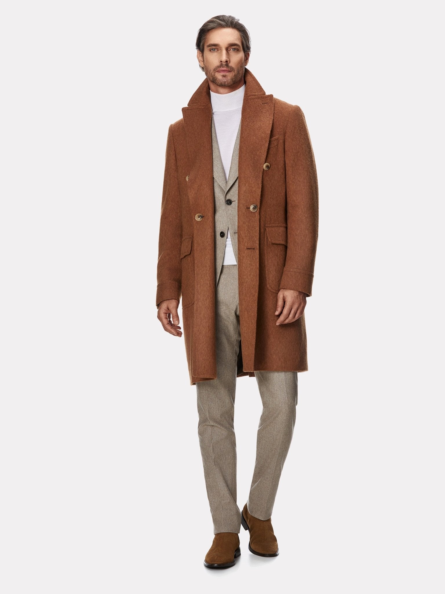 Palton camel din par de camila - Viggo