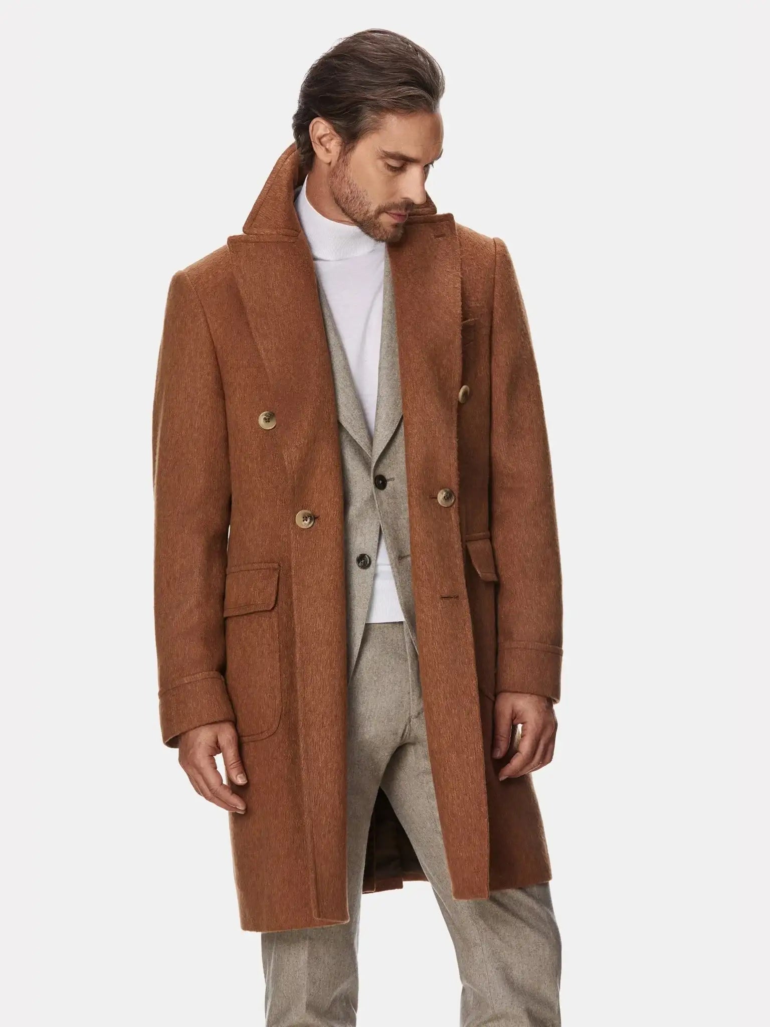 Camel coat made of camel hair