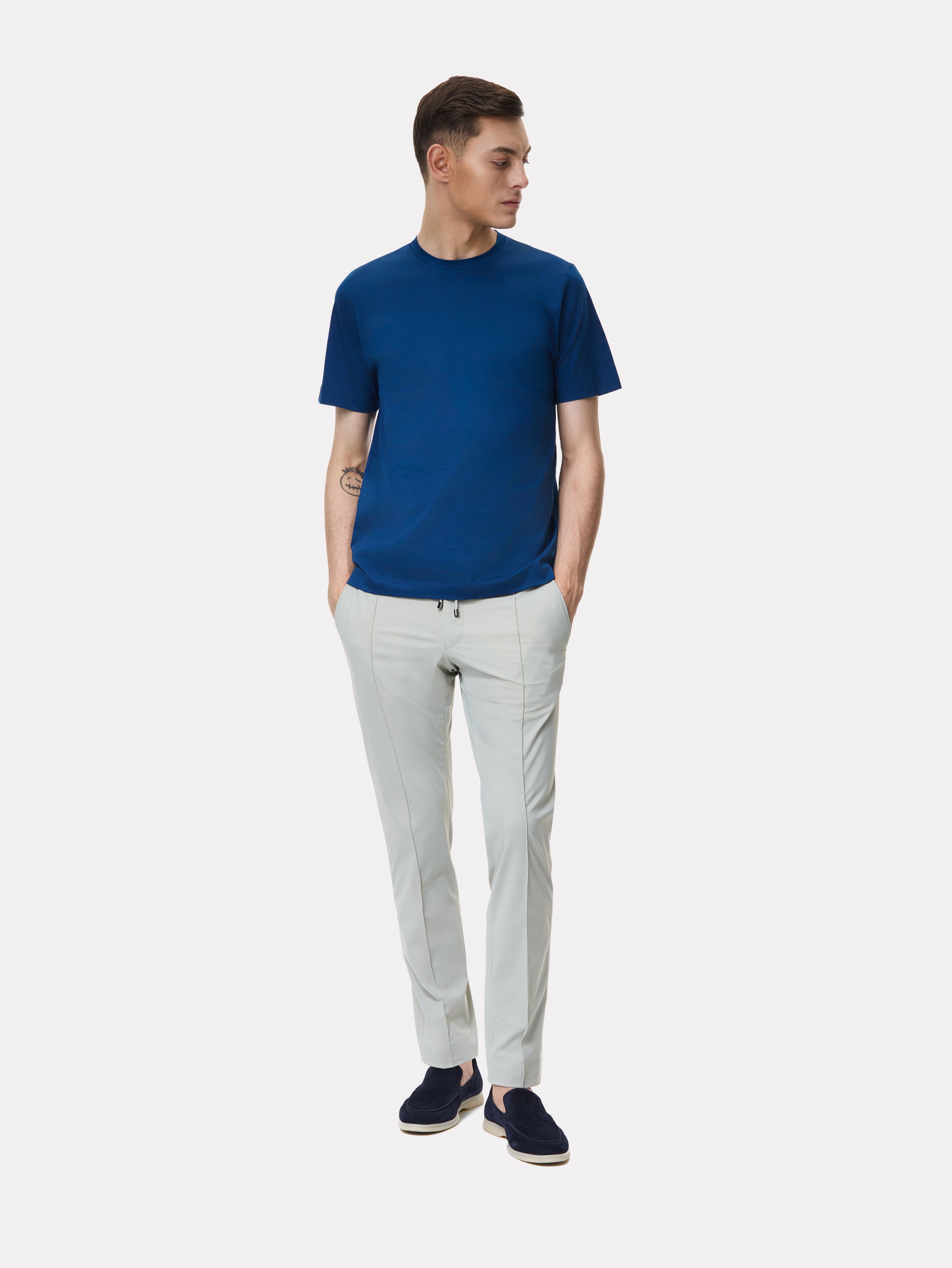 Filoscozia® blue cotton T-shirt