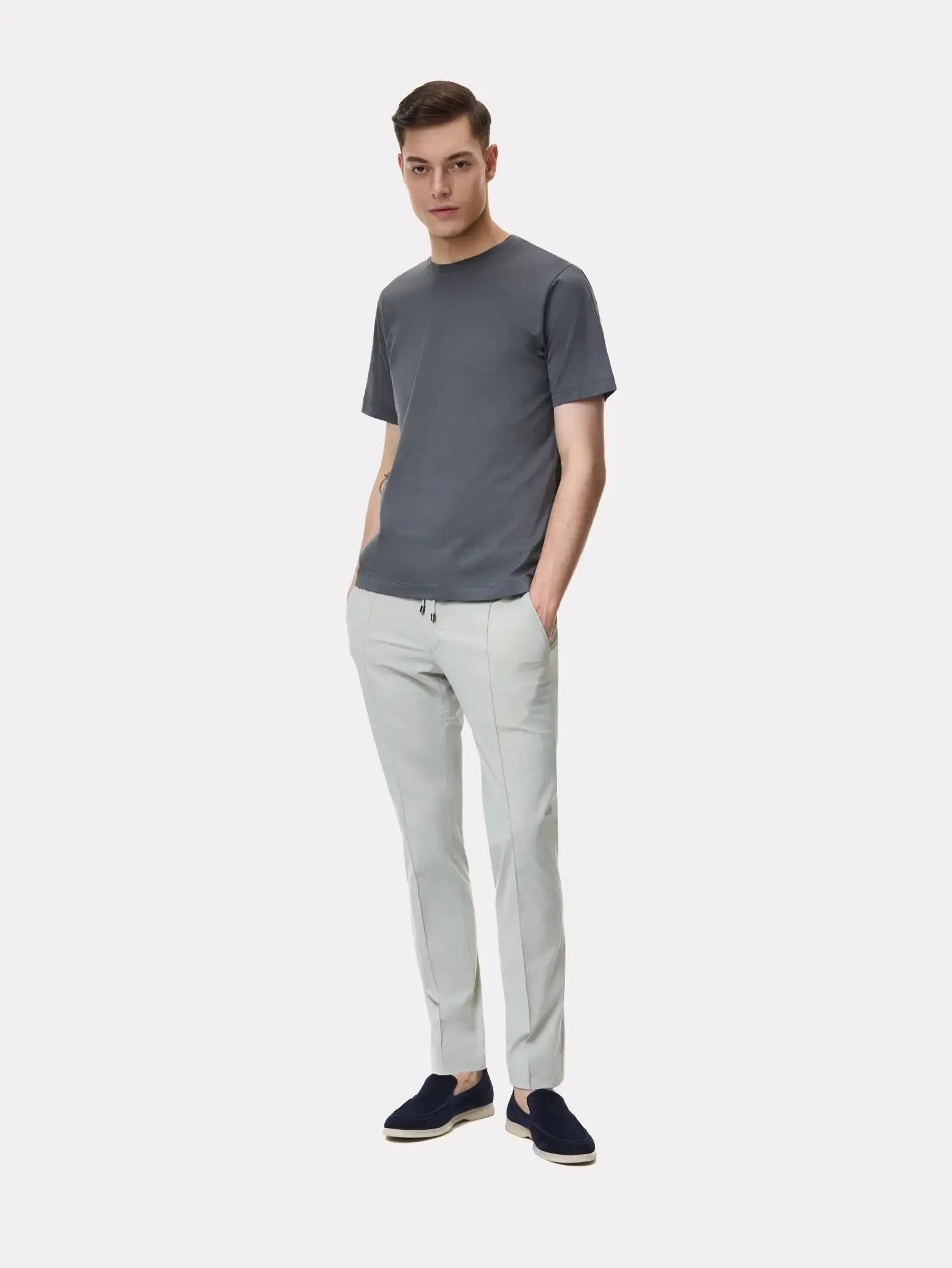 Tricou gri inchis din bumbac Filoscozia®