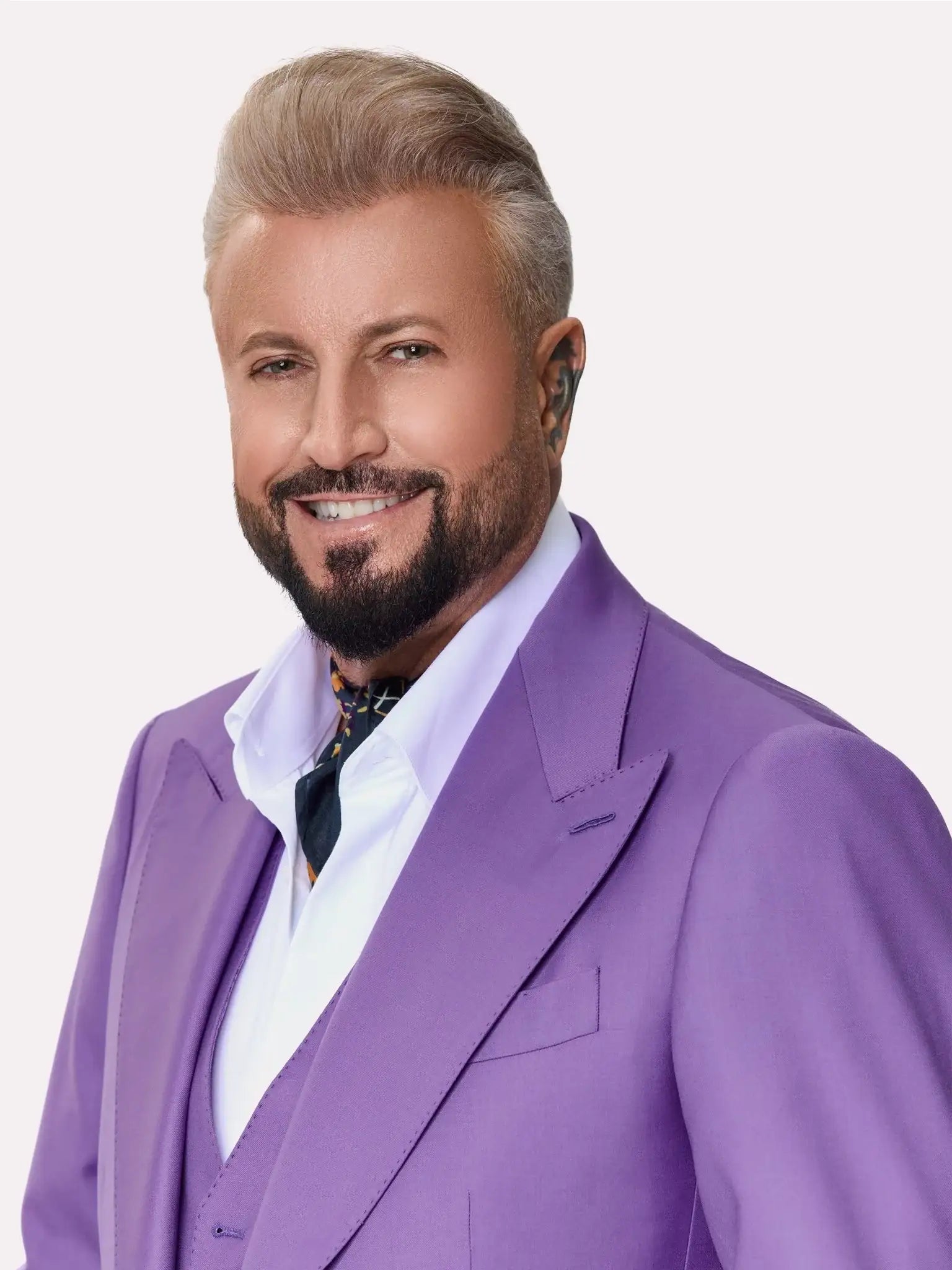 Costum tesatura Loro Piana lila