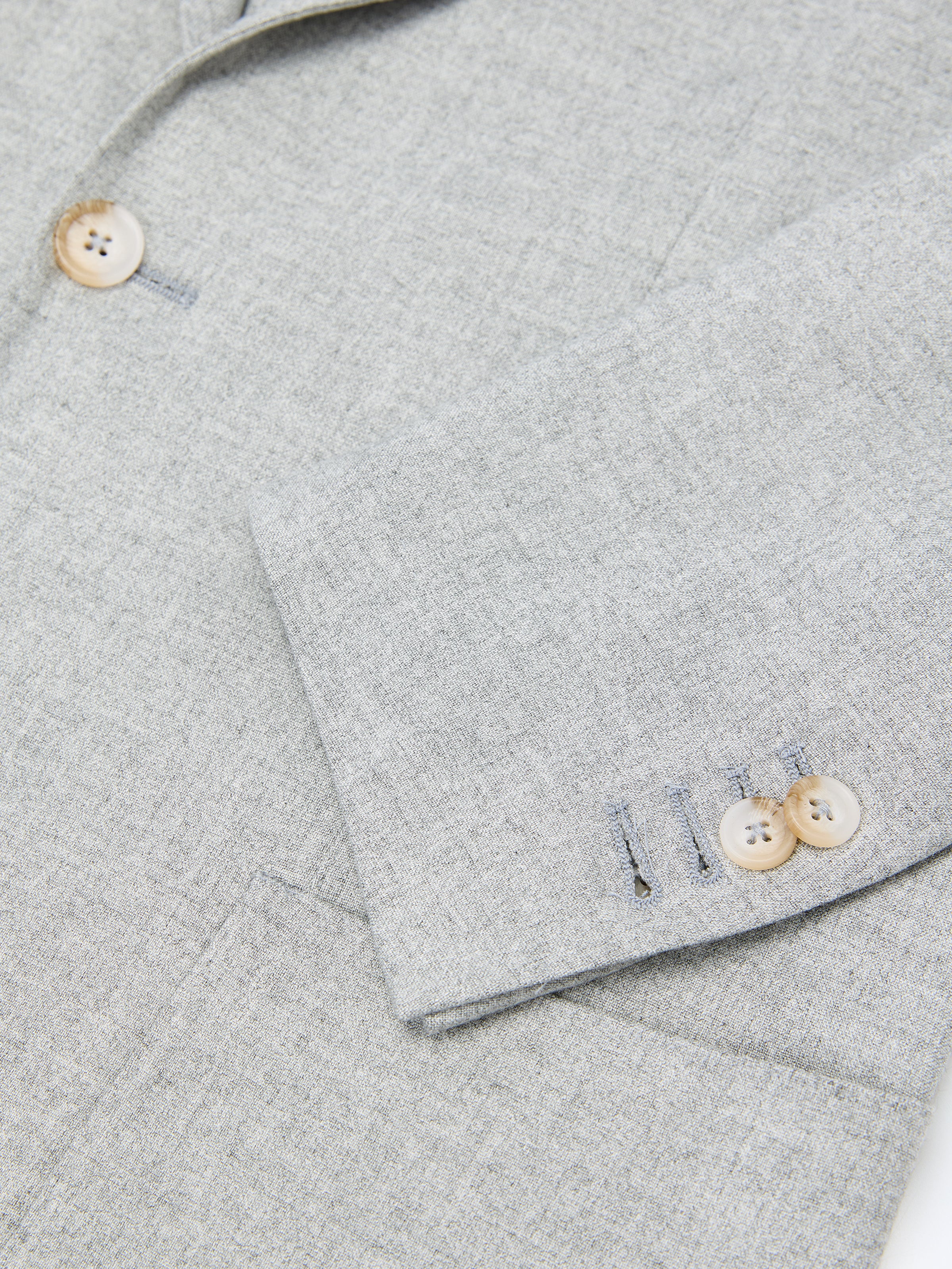 Slim fit grey suit with notched lapel