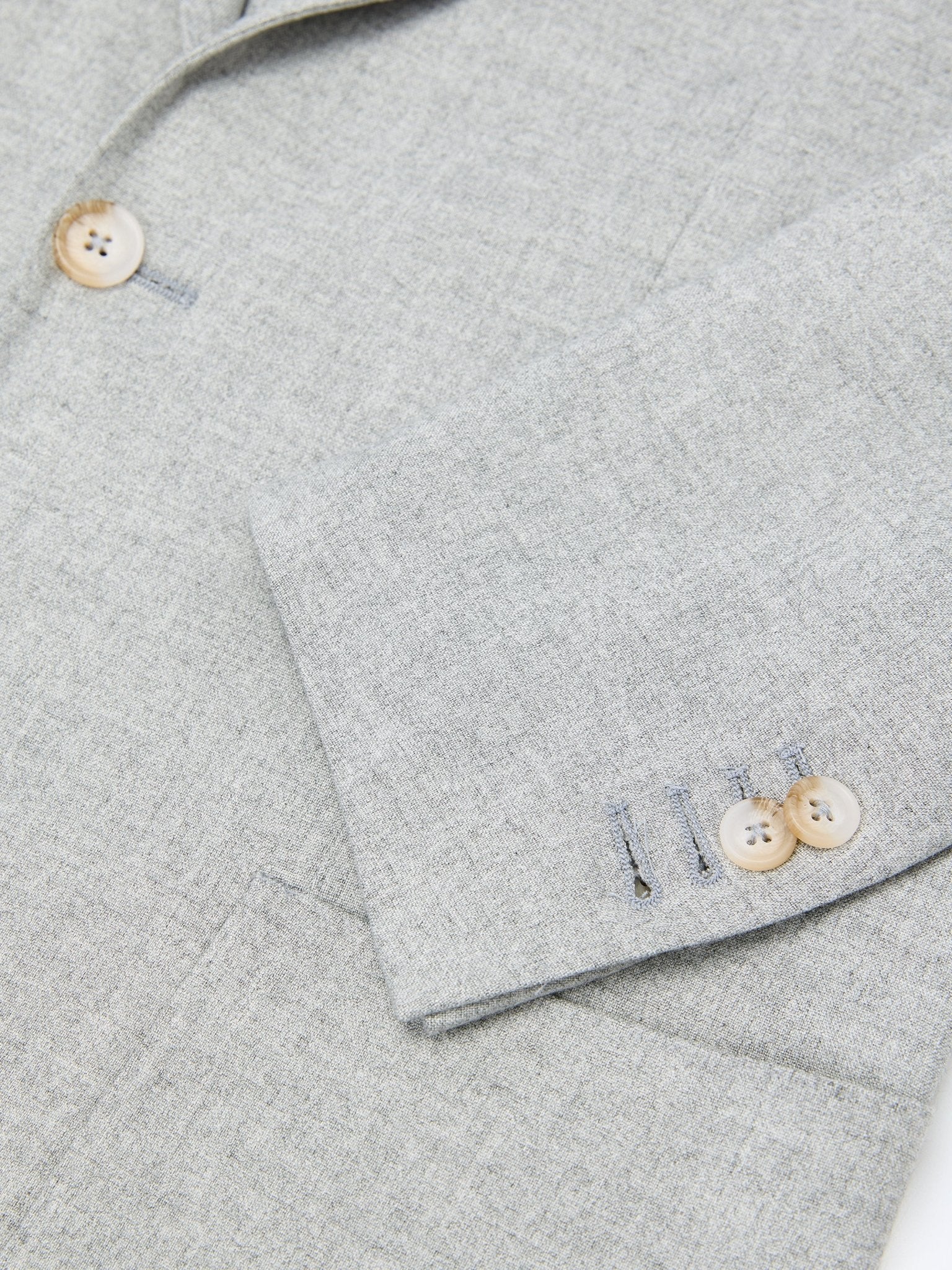 Costum slim fit gri cu rever decupat - Viggo