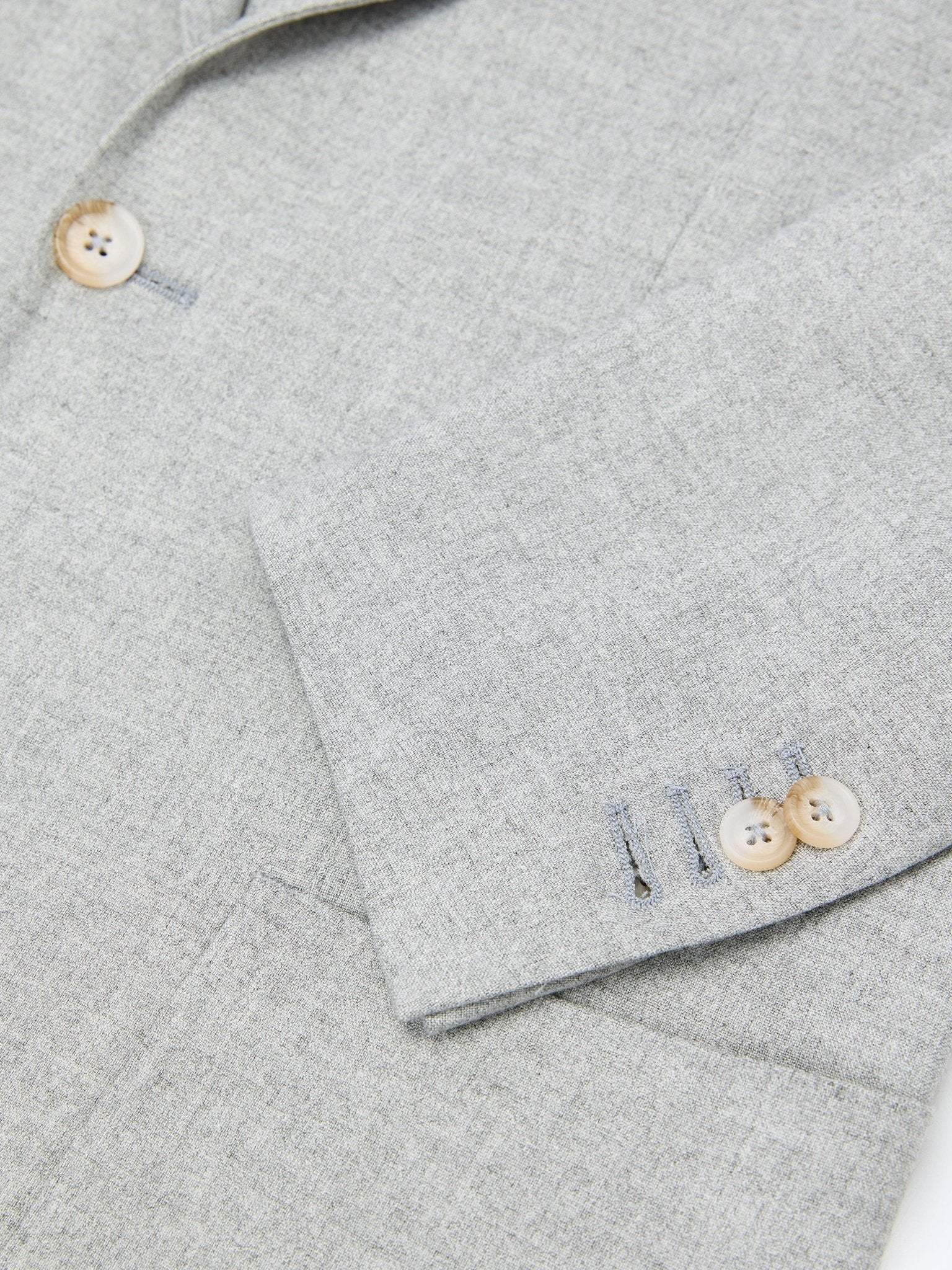 Slim fit grey suit with notched lapel