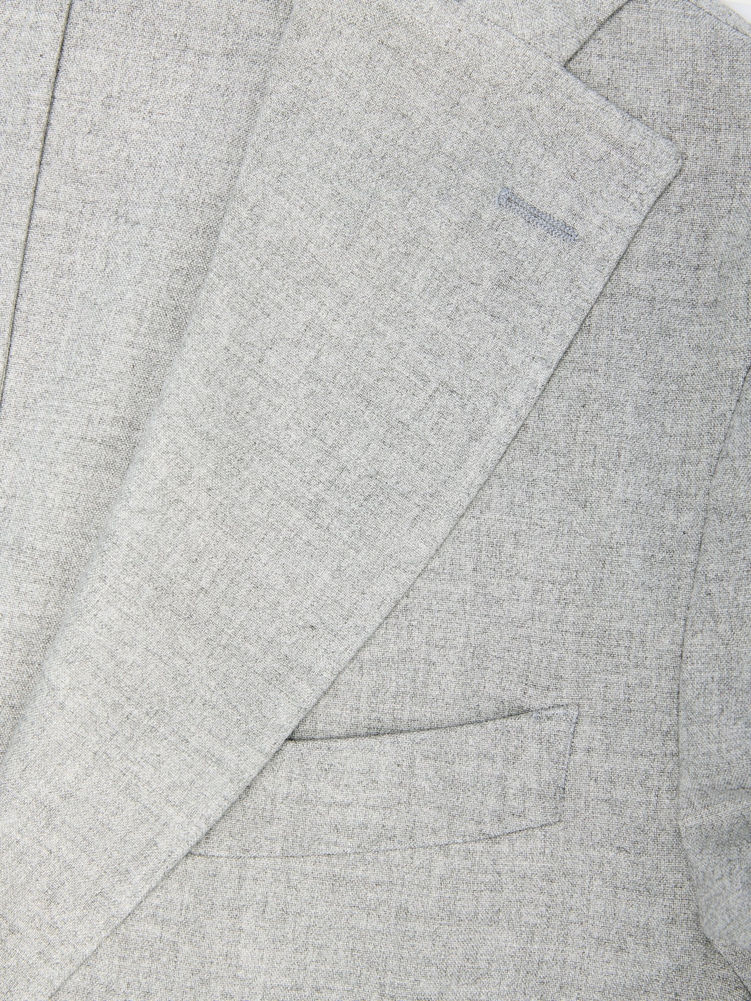 Costum slim fit gri cu rever decupat - Viggo