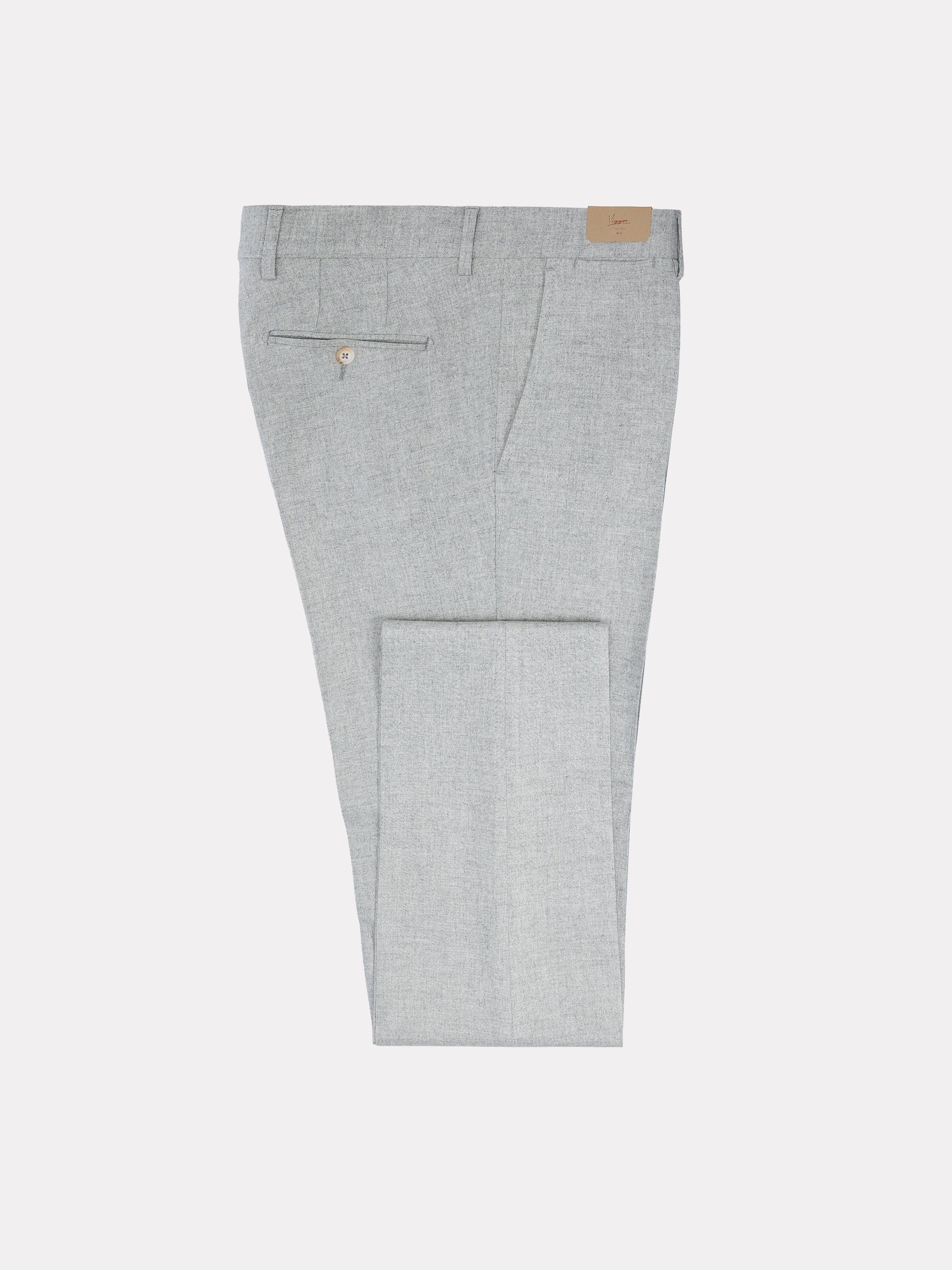 Slim fit grey suit with notched lapel