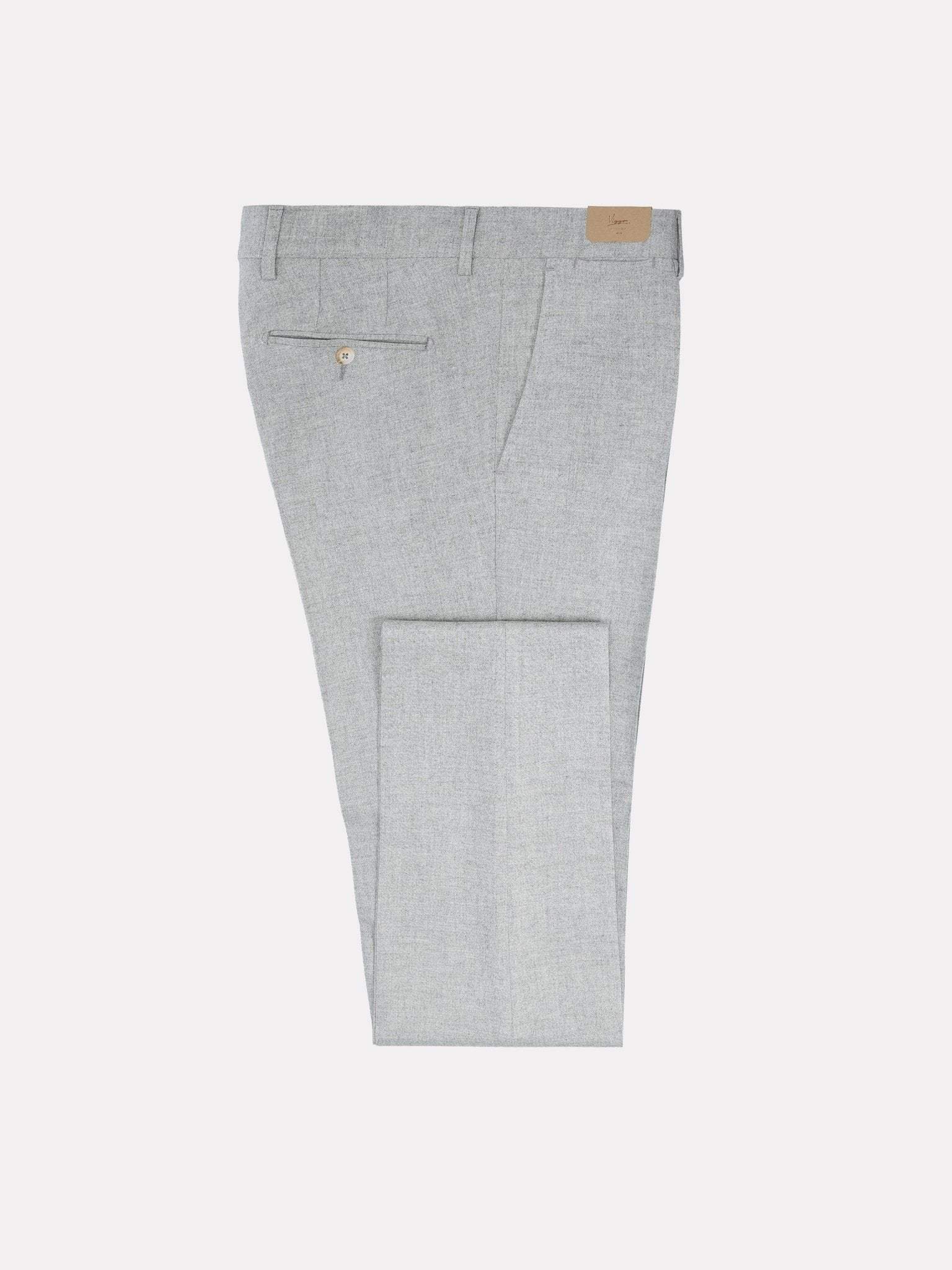 Slim fit grey suit with notched lapel