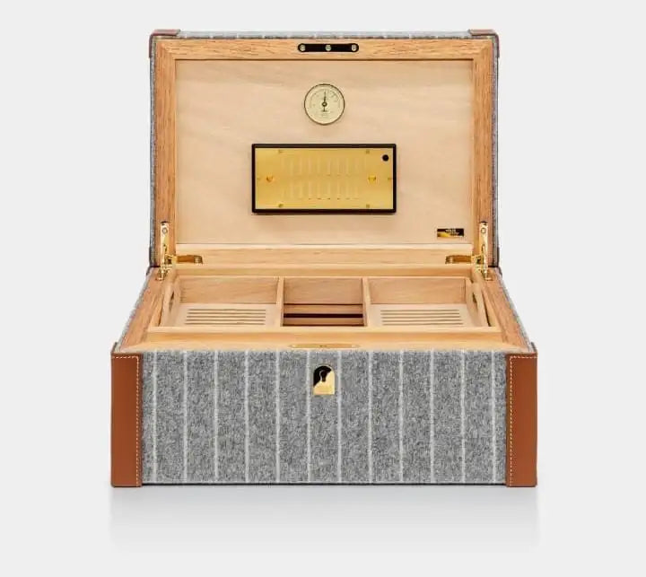 Cutie humidor trabucuri, tesatura Loro Piana