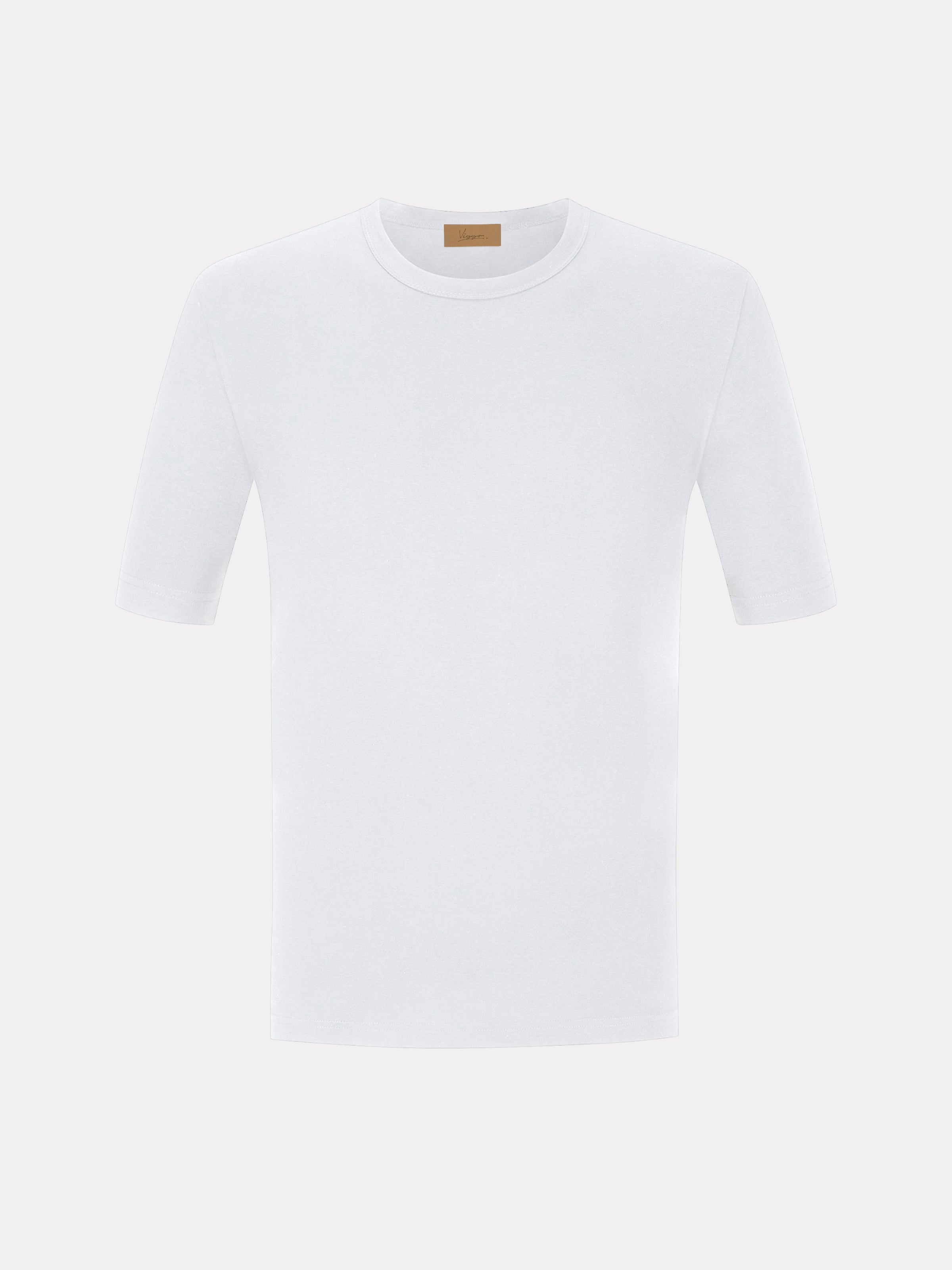 Beige knitted T-shirt