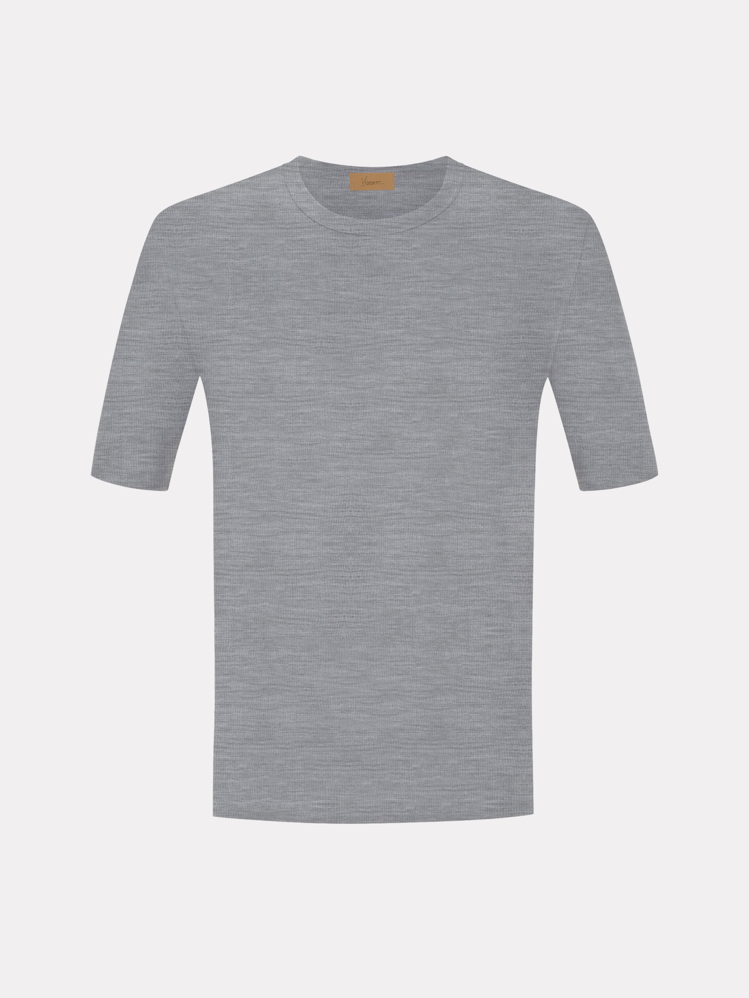 Beige knitted T-shirt
