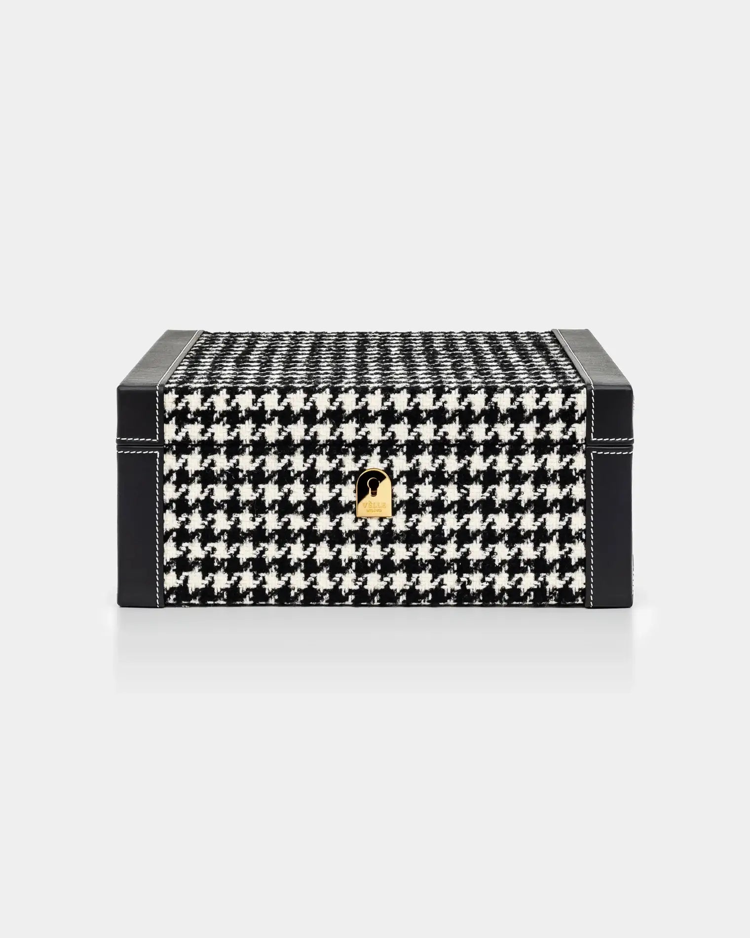 Humidor tesatura Loro Piana houndstooth