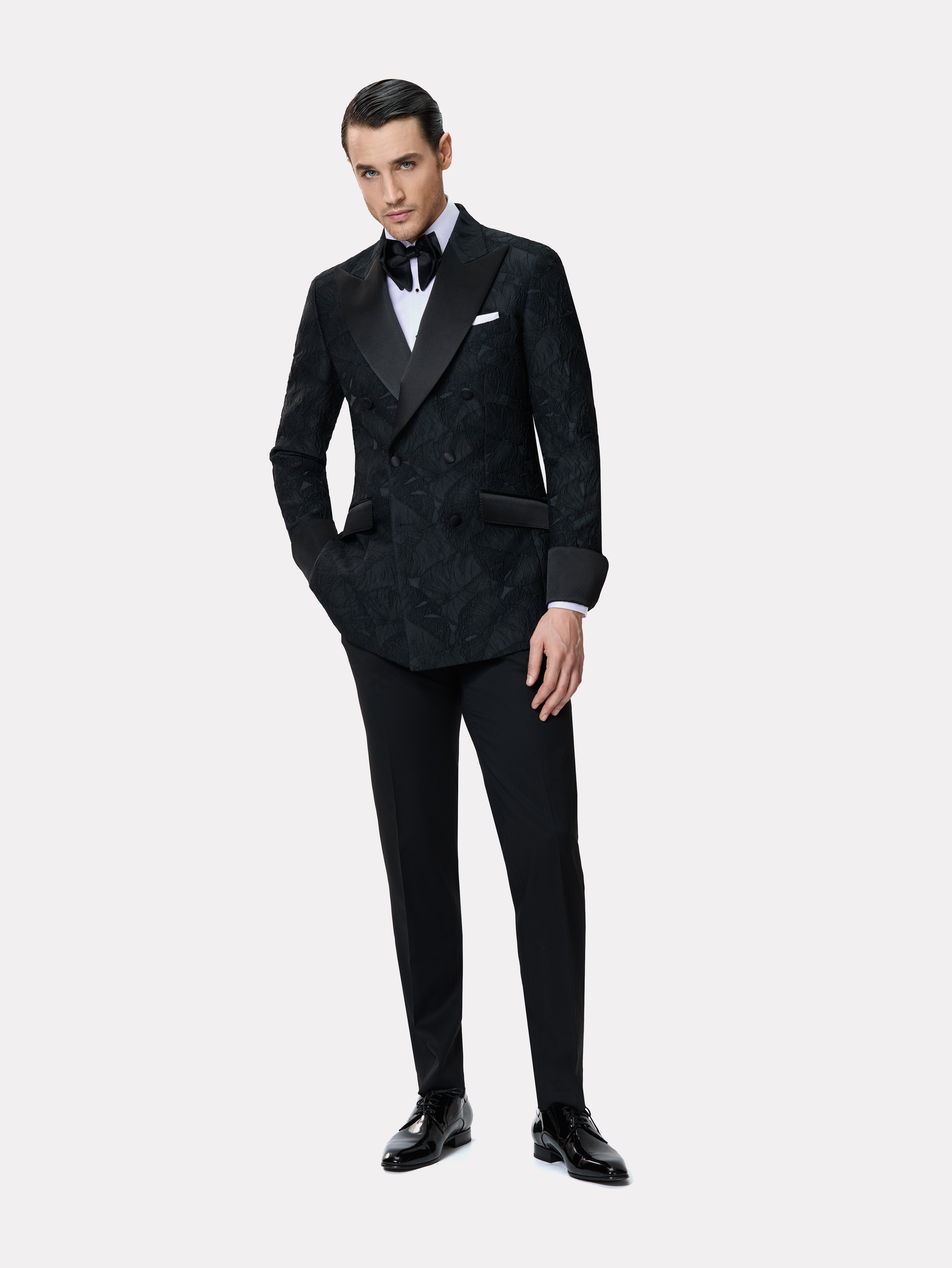 Sacou smoking made to measure la doua randuri de nasturi