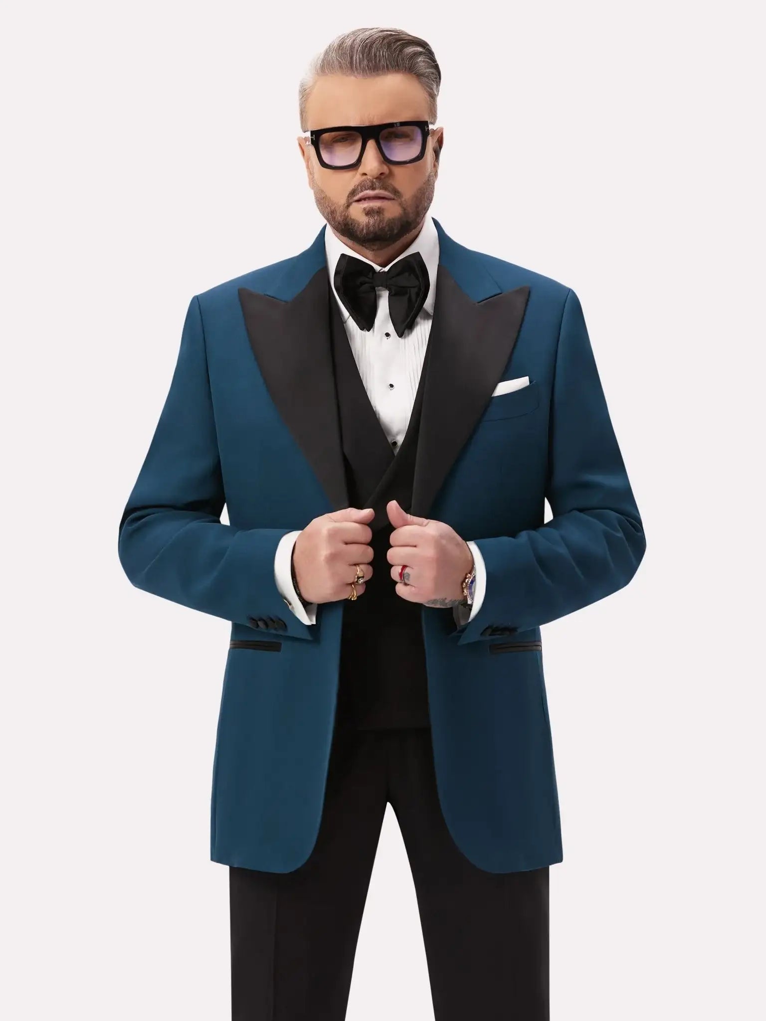 Dark green tuxedo jacket
